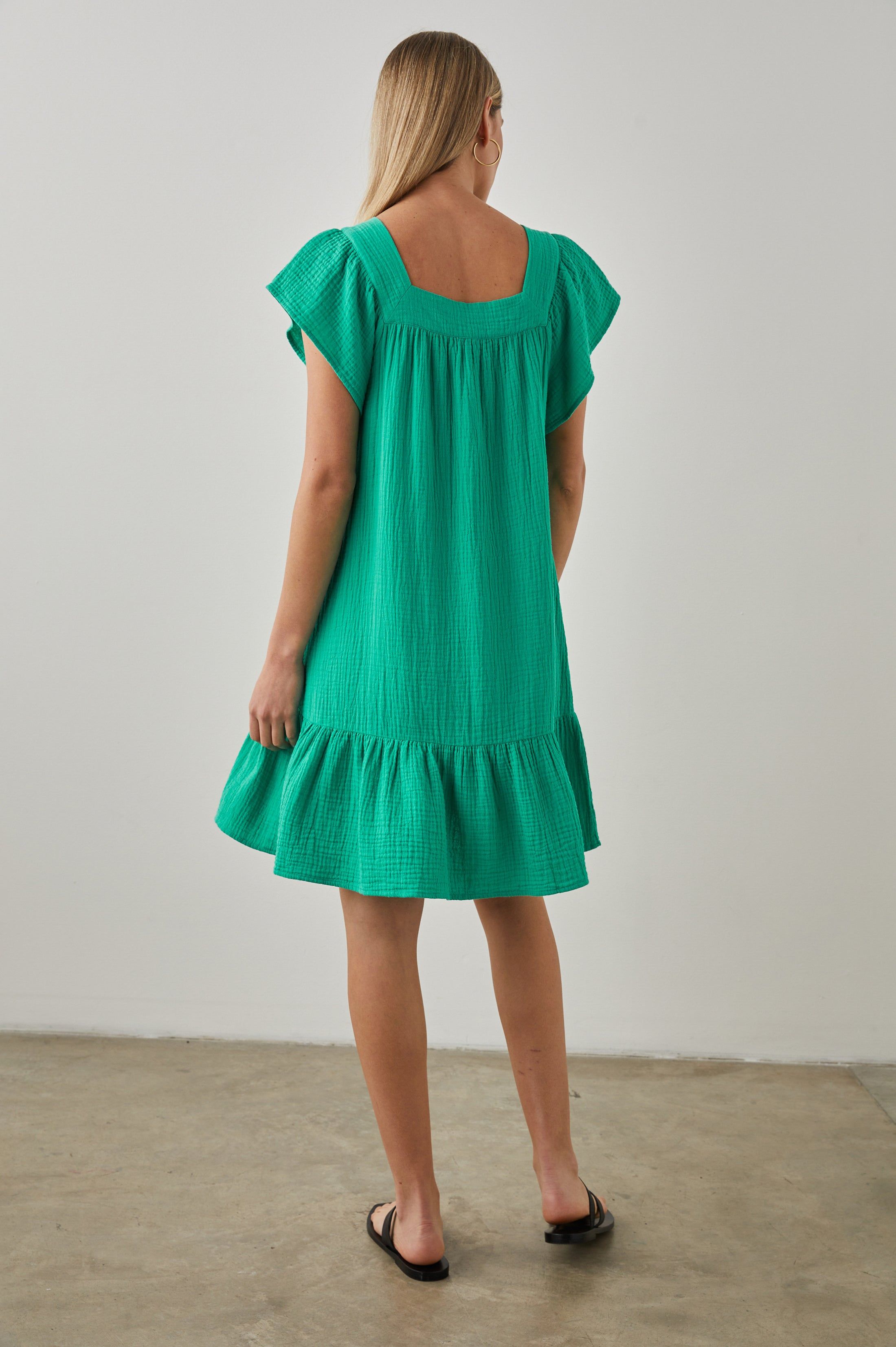 EVERDEEN DRESS - EMERALD sold by Rails product image thumbnail 4