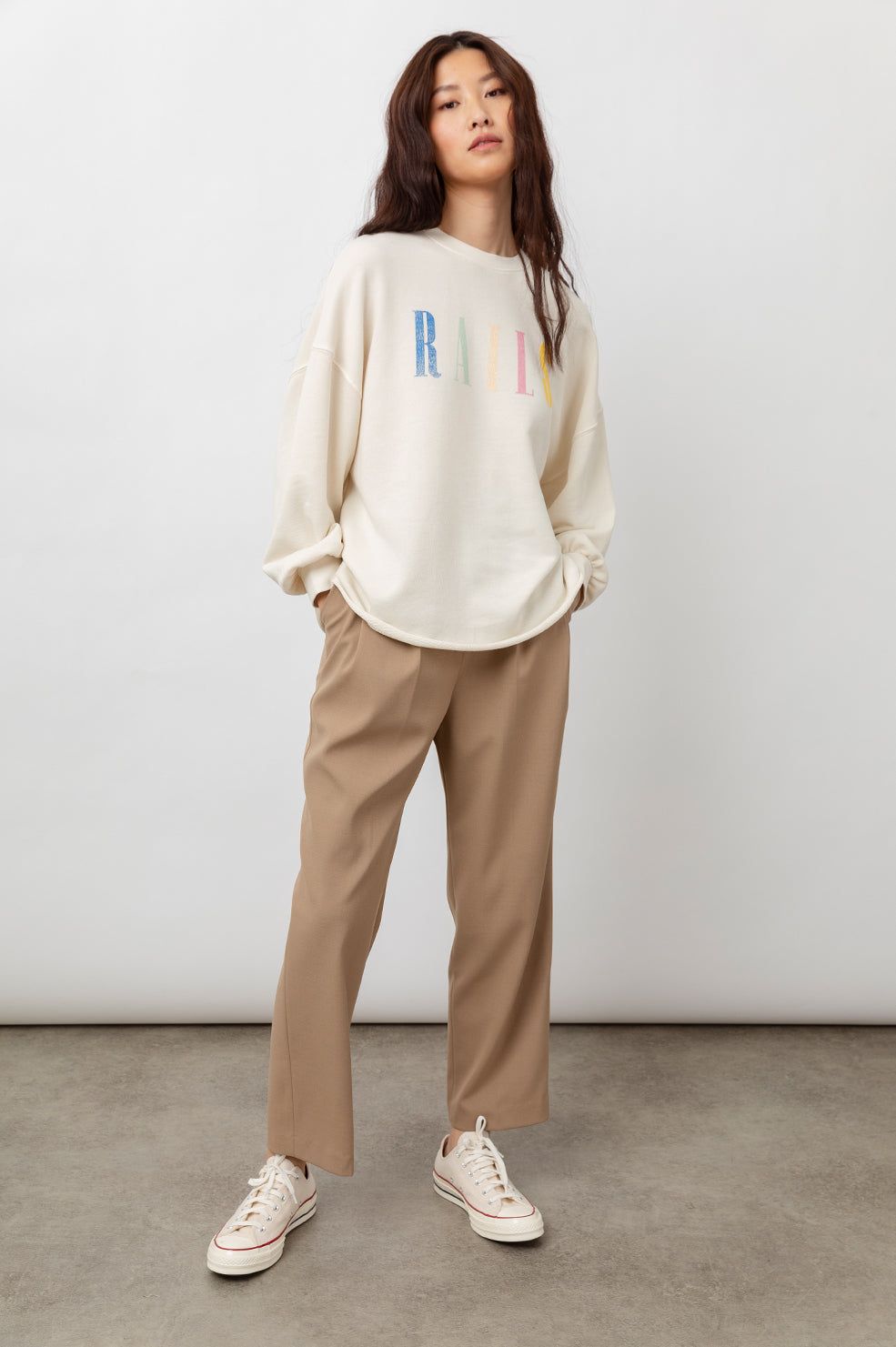 RAILS SIGNATURE SWEATSHIRT - IVORY sold by Rails product image thumbnail 6