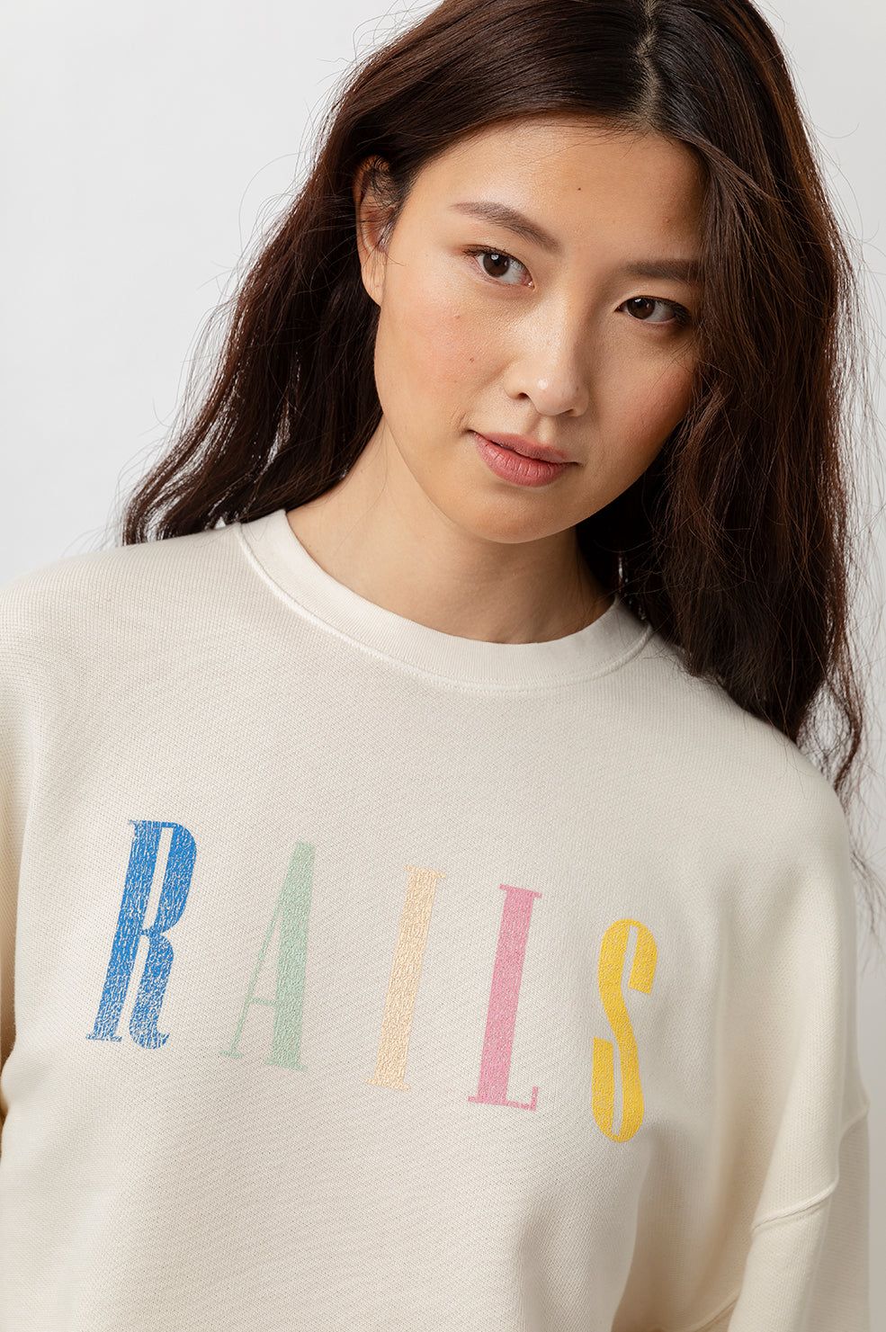 RAILS SIGNATURE SWEATSHIRT - IVORY sold by Rails product image thumbnail 3