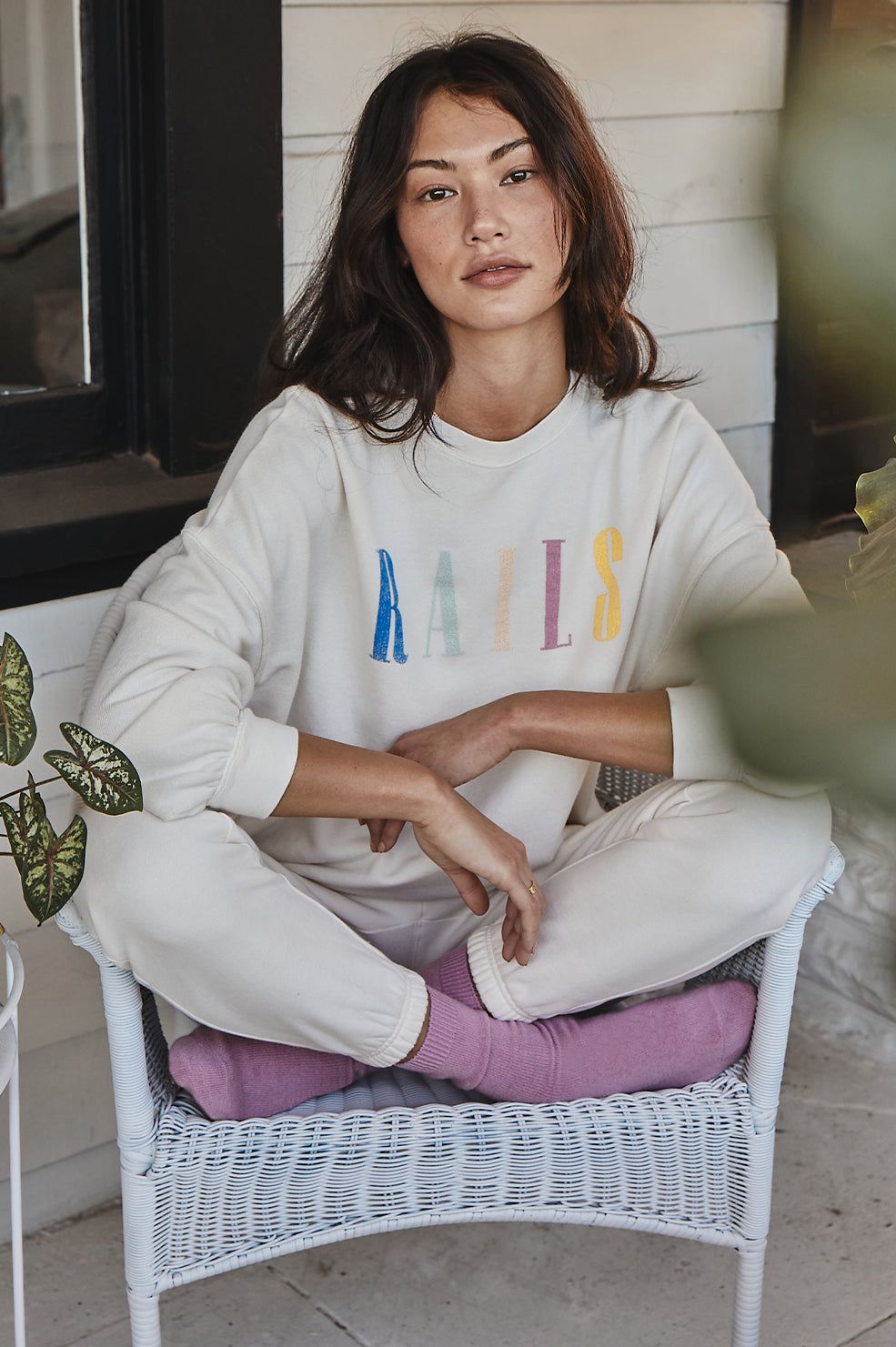 RAILS SIGNATURE SWEATSHIRT - IVORY sold by Rails product image thumbnail 2