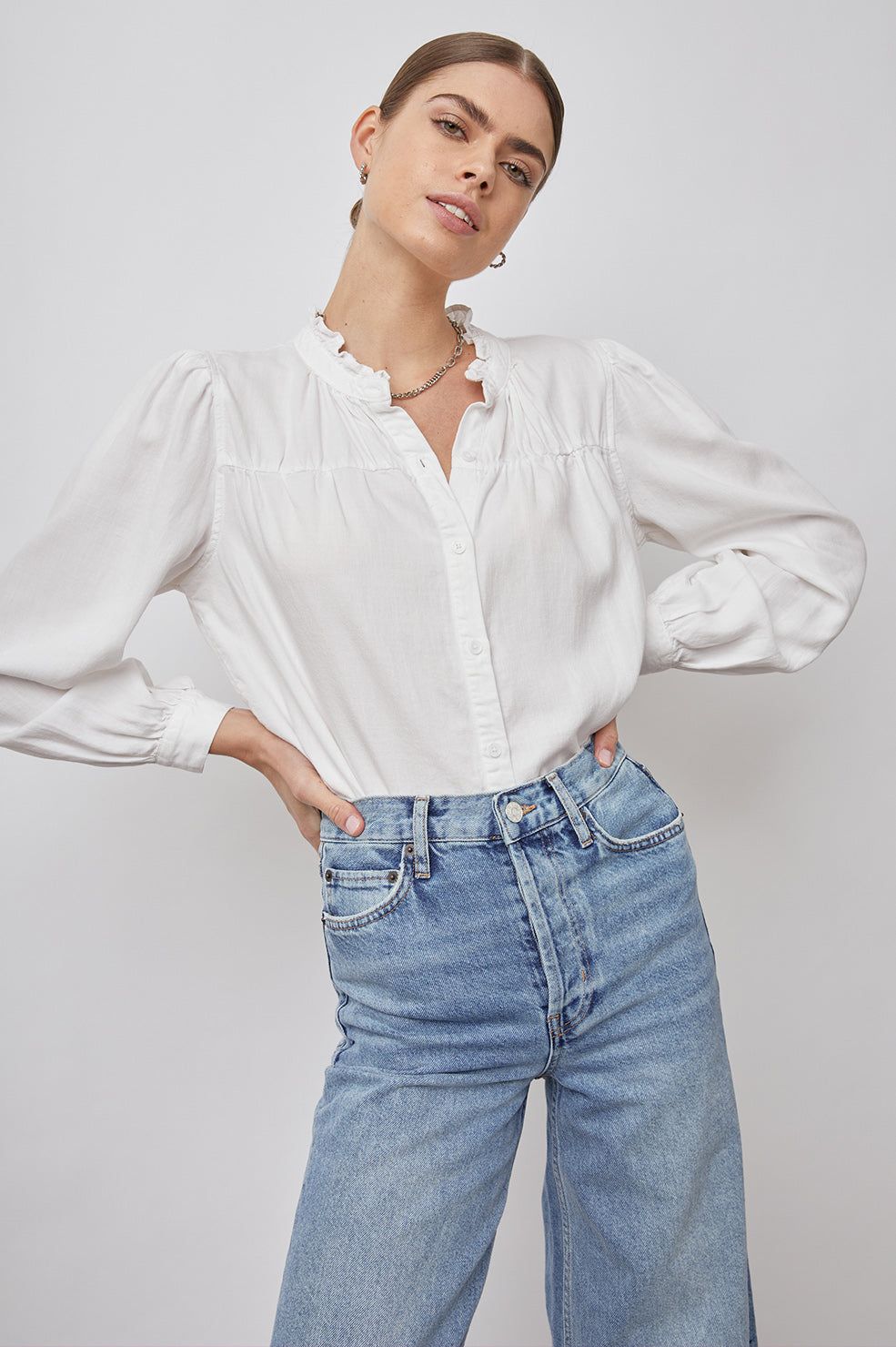 CAMILLE TOP - WHITE sold by Rails product image thumbnail 3