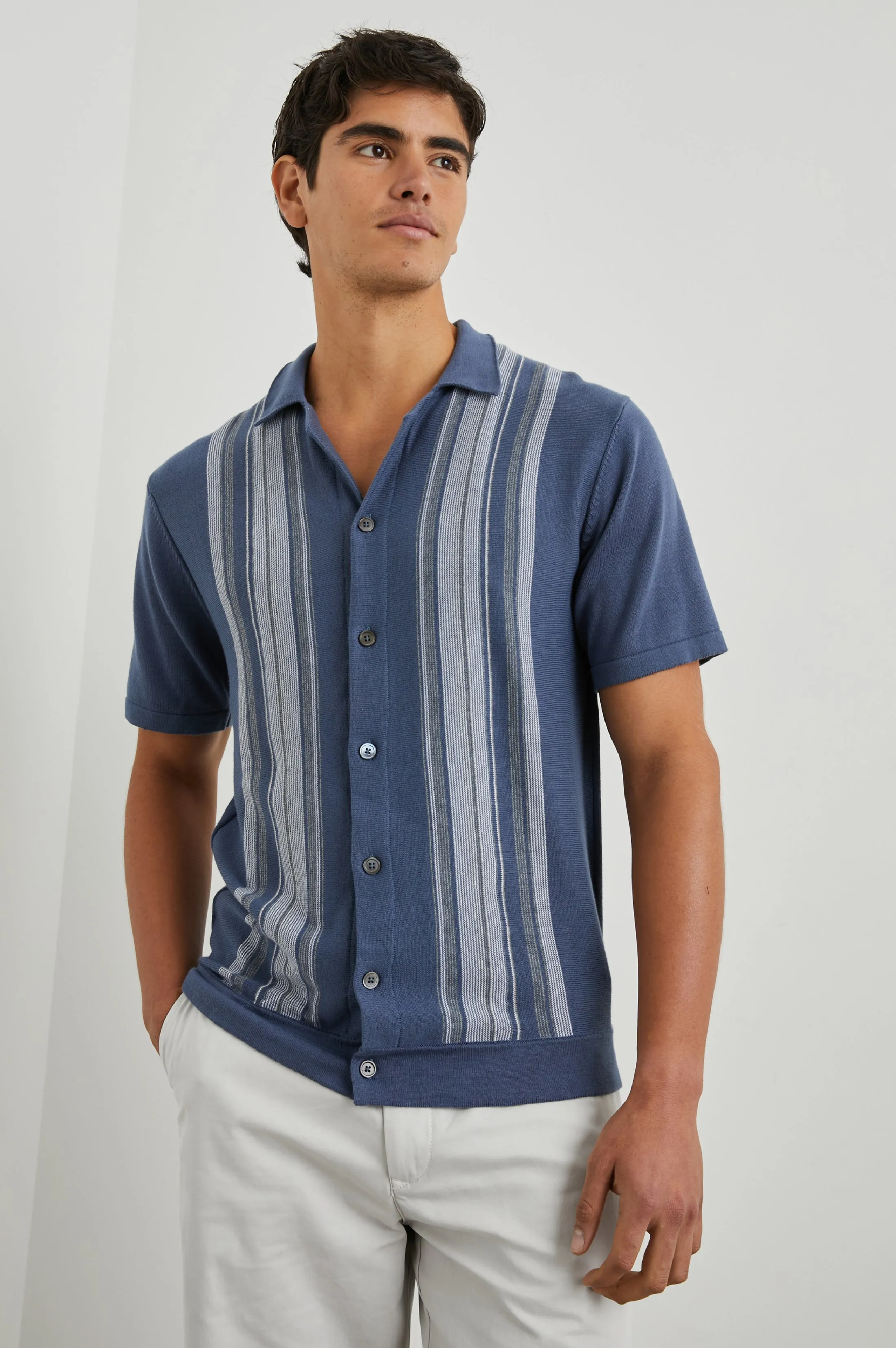 SILAS SHIRT - MARRAKESH BLUE MULTI sold by Rails product image thumbnail 4