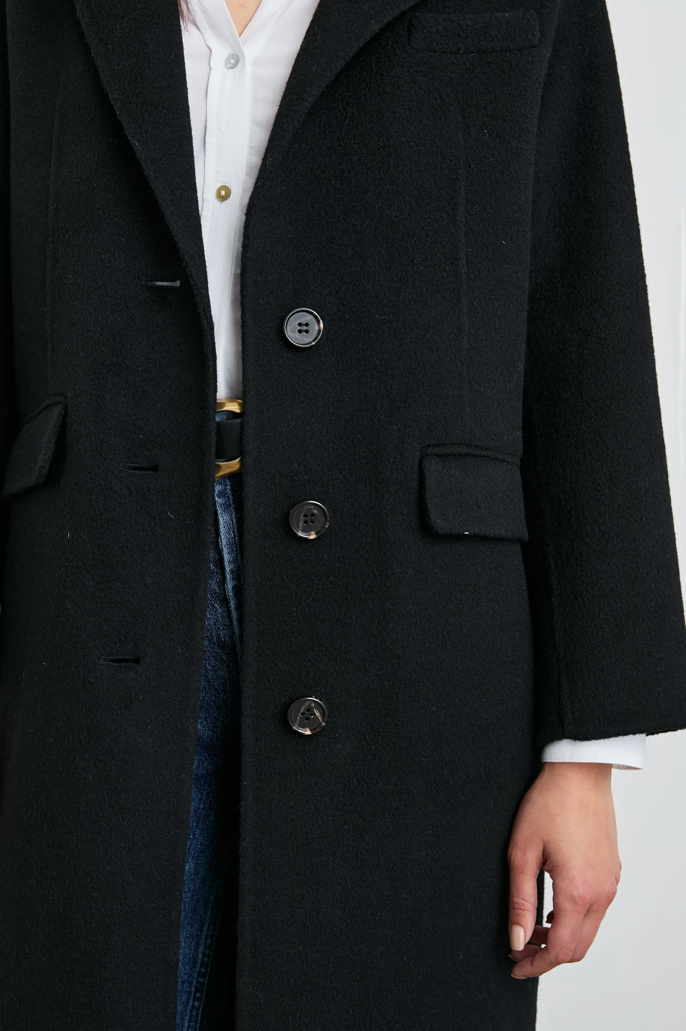 GALLERY COAT - BLACK sold by Rails product image thumbnail 2