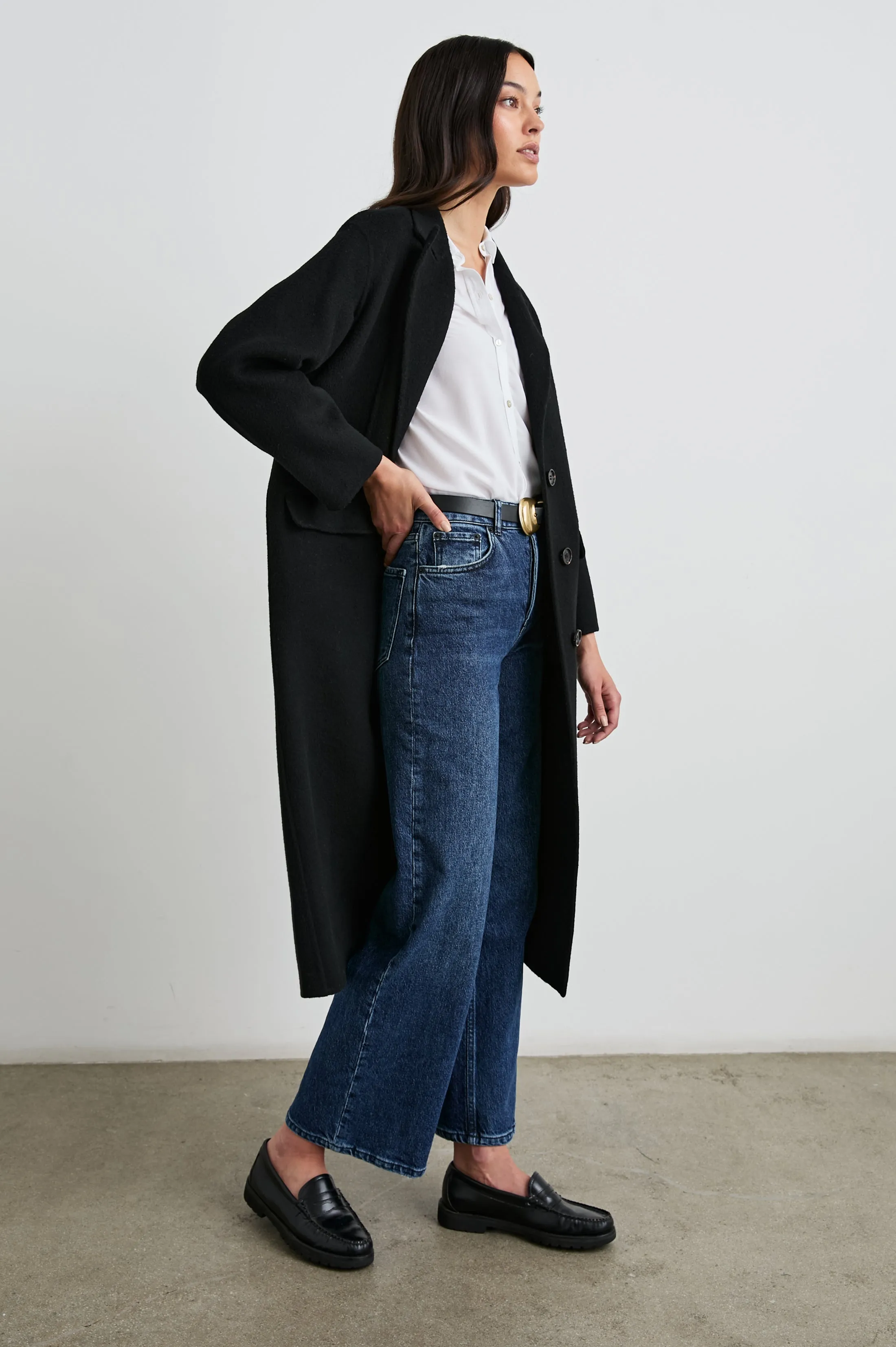 GALLERY COAT - BLACK sold by Rails product image thumbnail 4