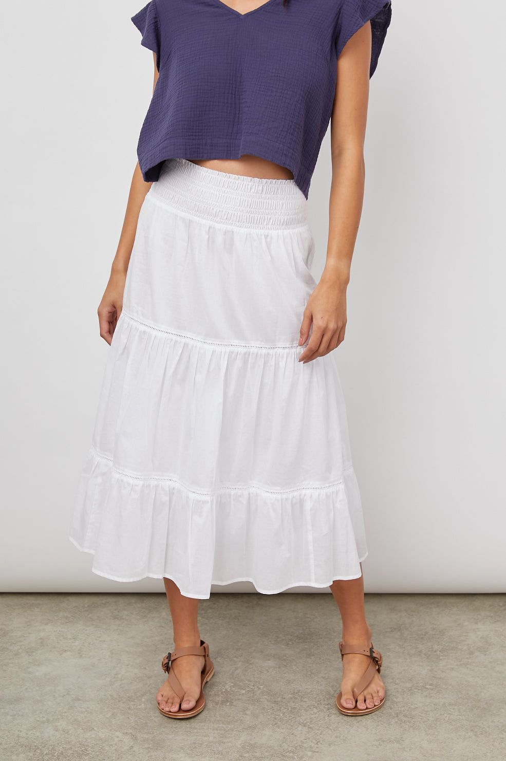 EDINA SKIRT - BRIGHT WHITE sold by Rails