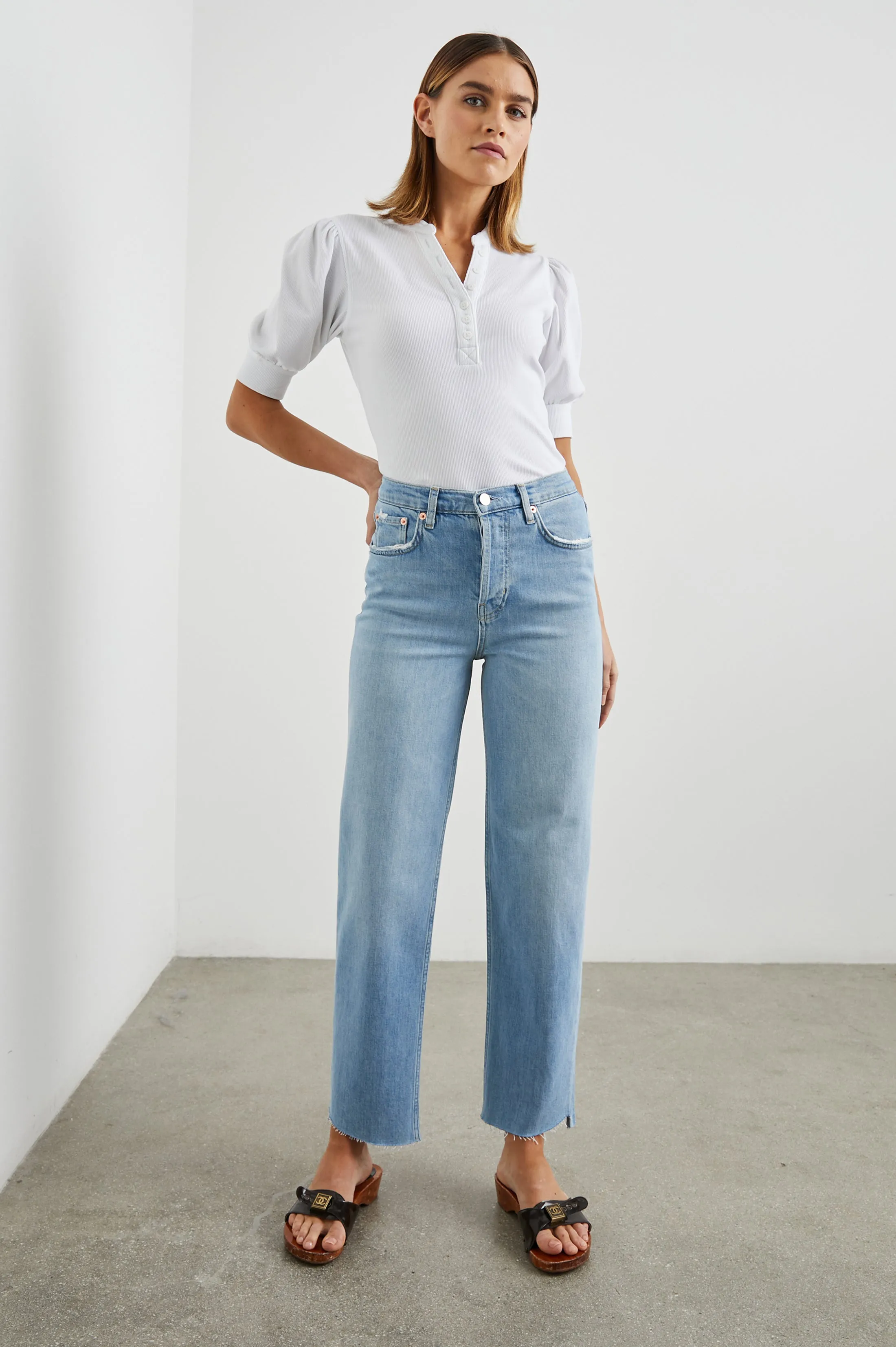 JEWEL TOP - WHITE RIB sold by Rails product image thumbnail 3