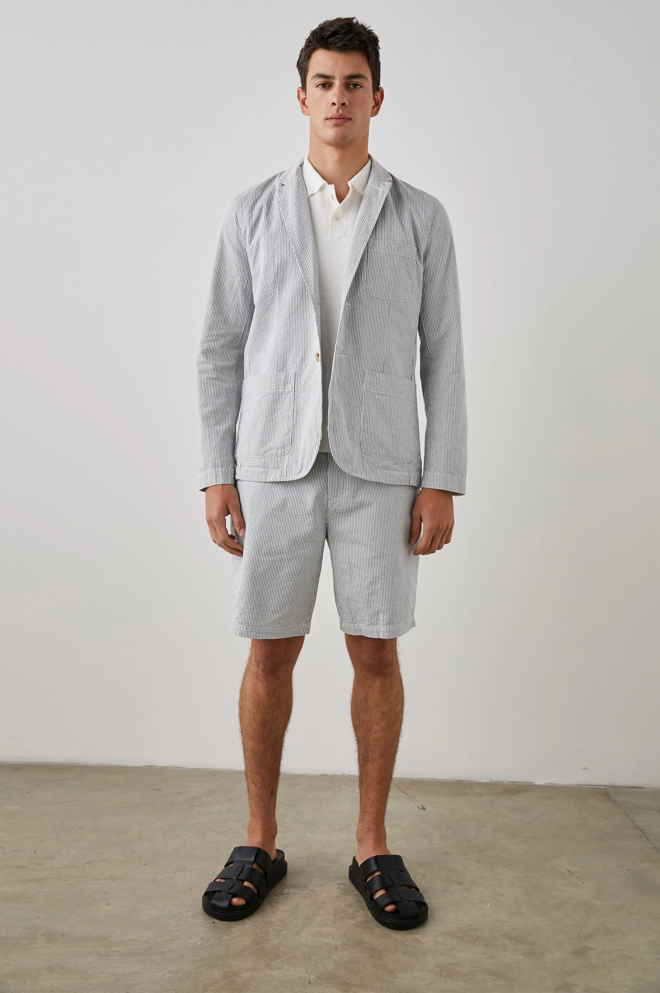 SORRENTO BLAZER - NAVY SEERSUCKER sold by Rails product image thumbnail 3