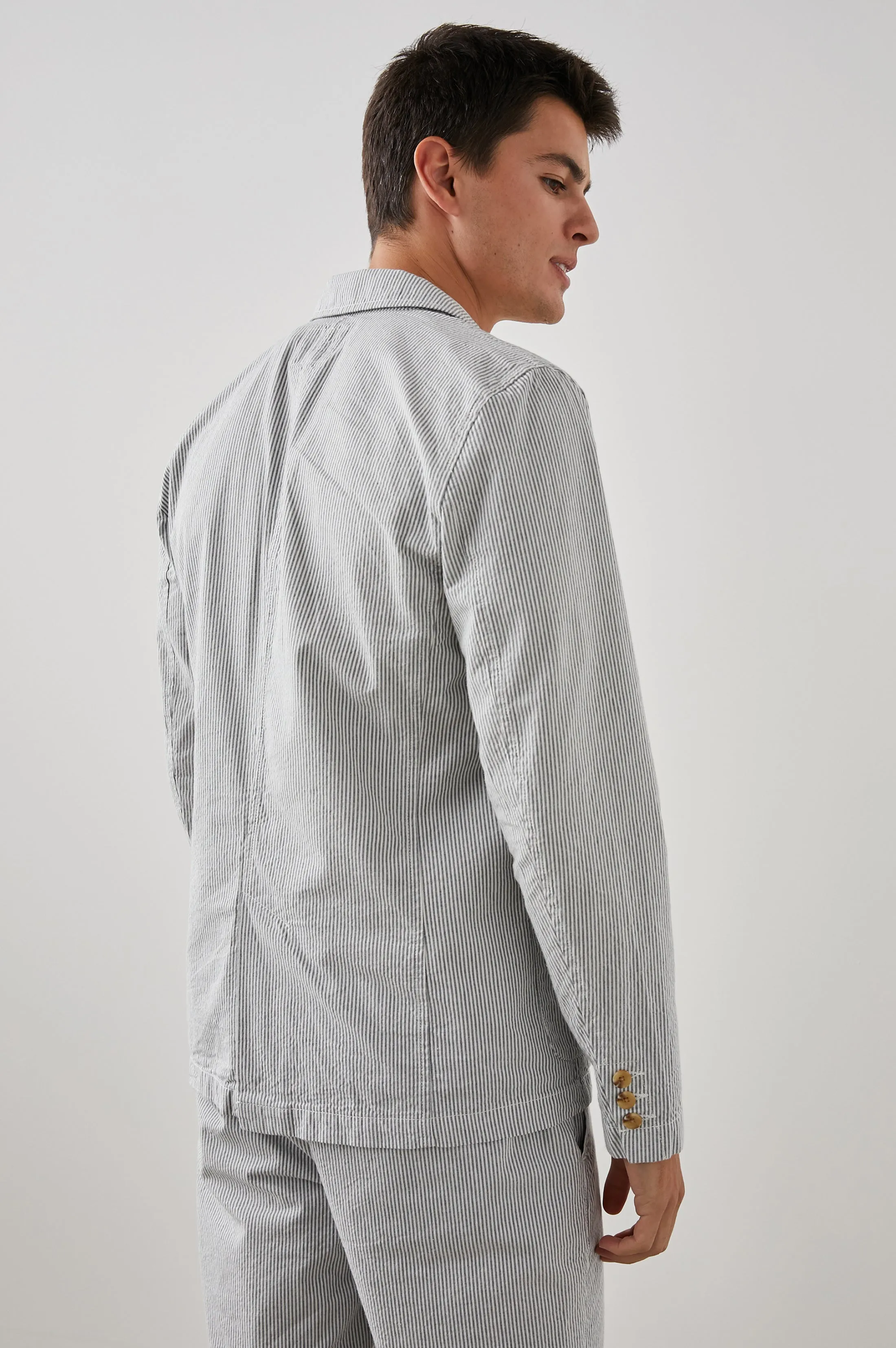 SORRENTO BLAZER - NAVY SEERSUCKER sold by Rails product image thumbnail 4