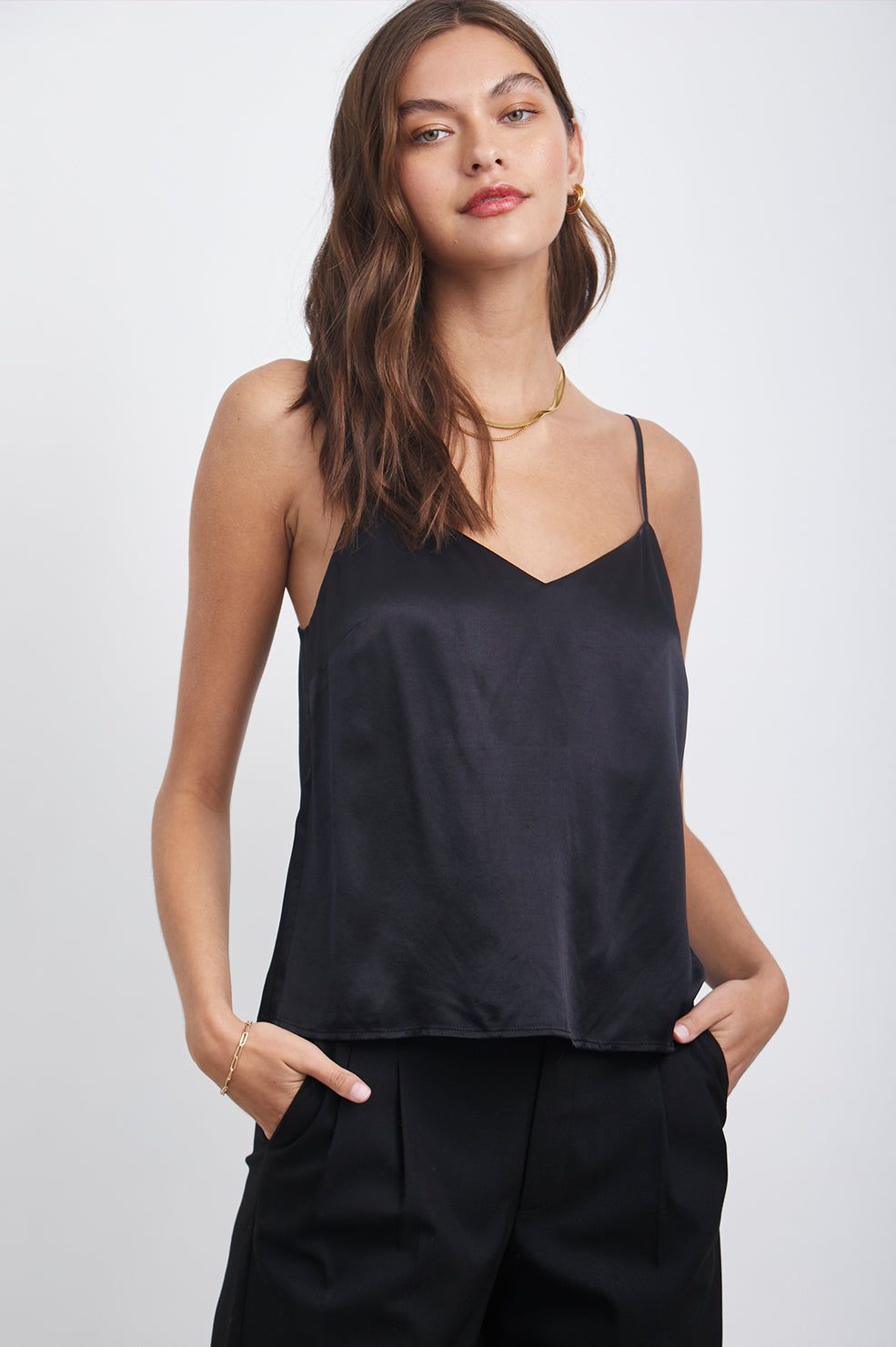 PAOLA TOP - BLACK sold by Rails