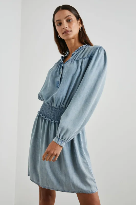 SHAWNA DRESS - MED VINTAGE 
CLOUD WASH sold by Rails