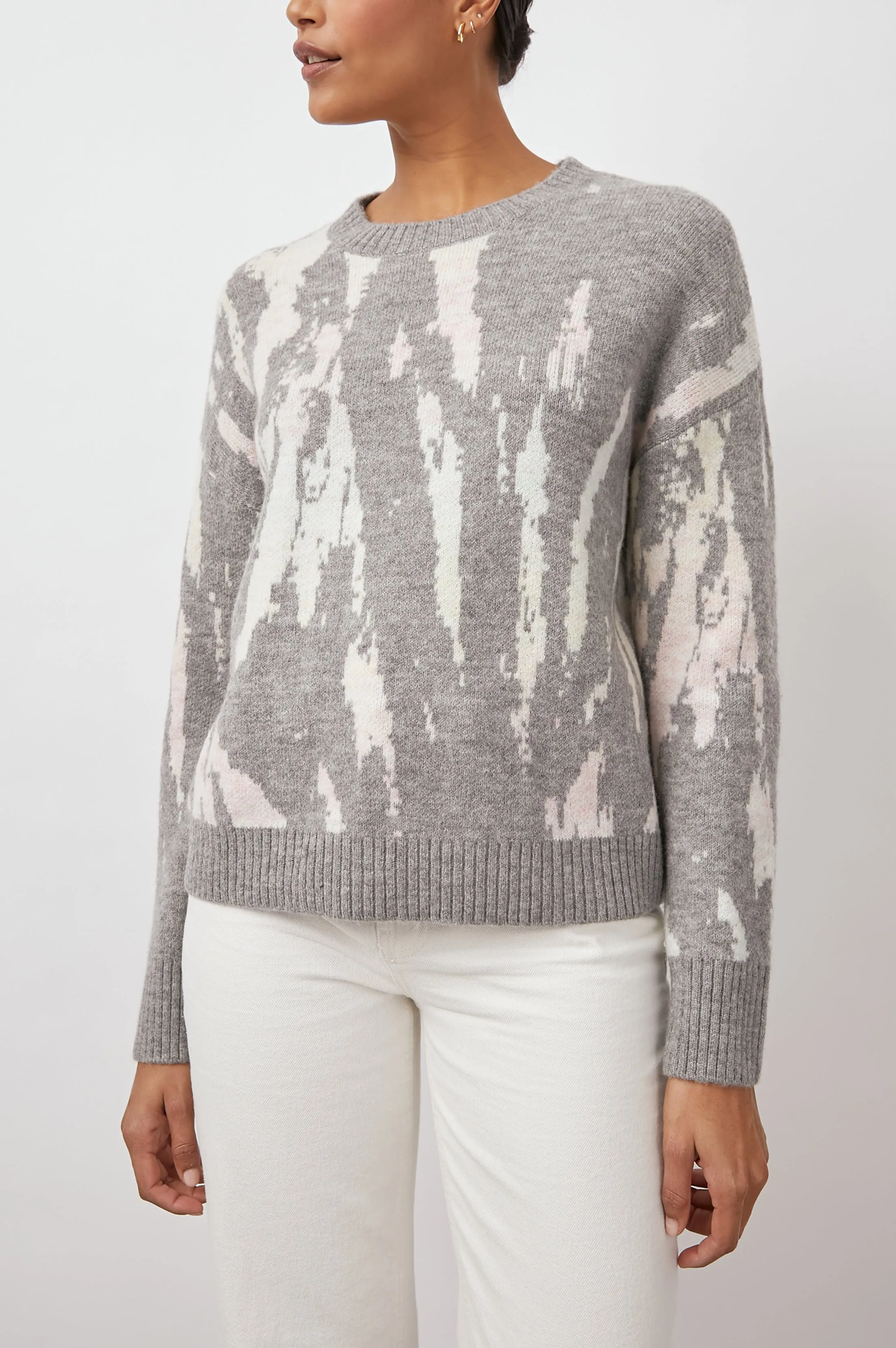 VIRGO SWEATER - GREY TIE DYE sold by Rails product image thumbnail 3