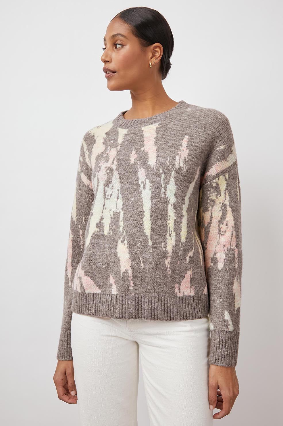 VIRGO SWEATER - GREY TIE DYE sold by Rails product image thumbnail 5