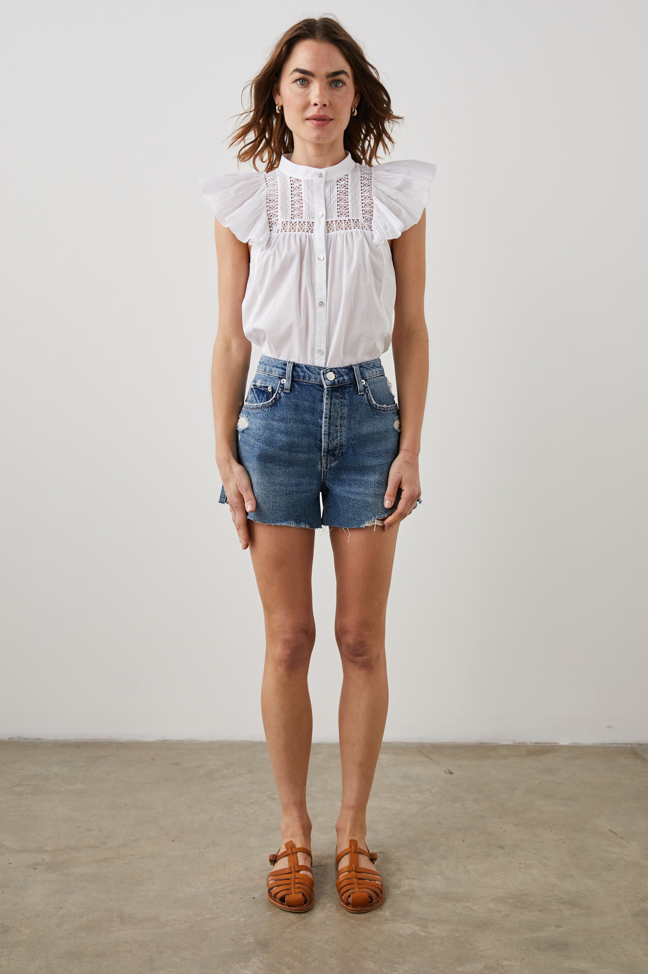 LOUELLA TOP - BEACH WHITE sold by Rails product image thumbnail 4