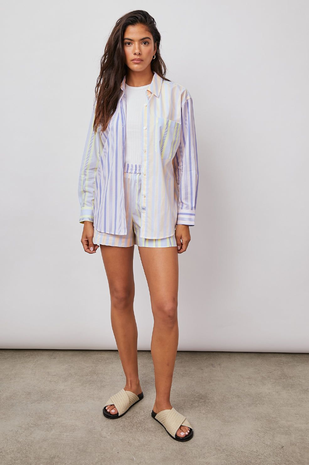 ARLO SHIRT - CITRUS MIXED STRIPE sold by Rails product image thumbnail 4