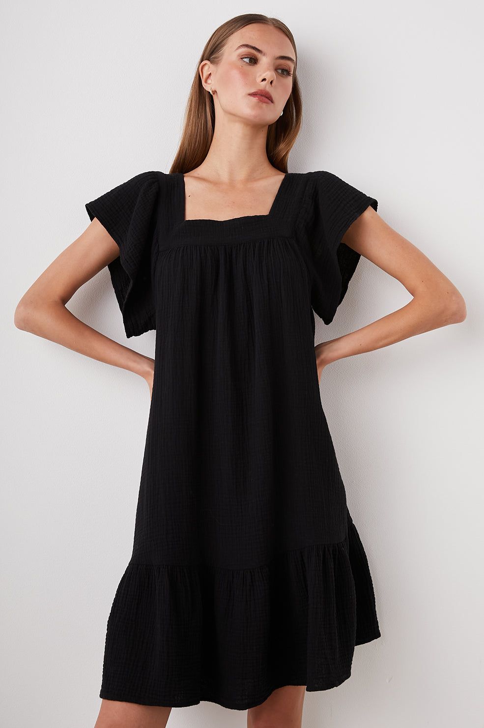 EVERDEEN DRESS - BLACK sold by Rails