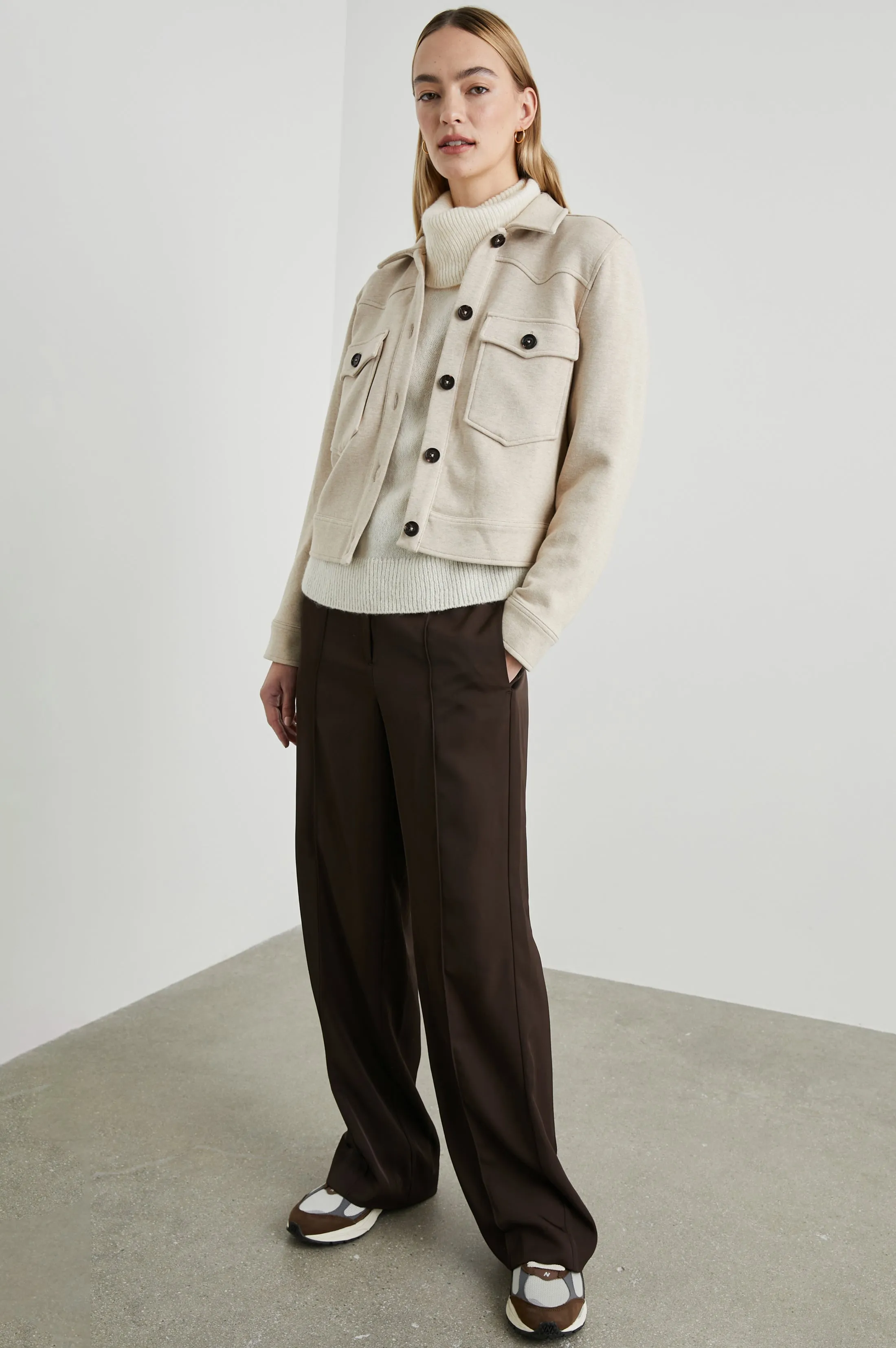 EASTON JACKET - HEATHER OATMEAL sold by Rails product image thumbnail 3