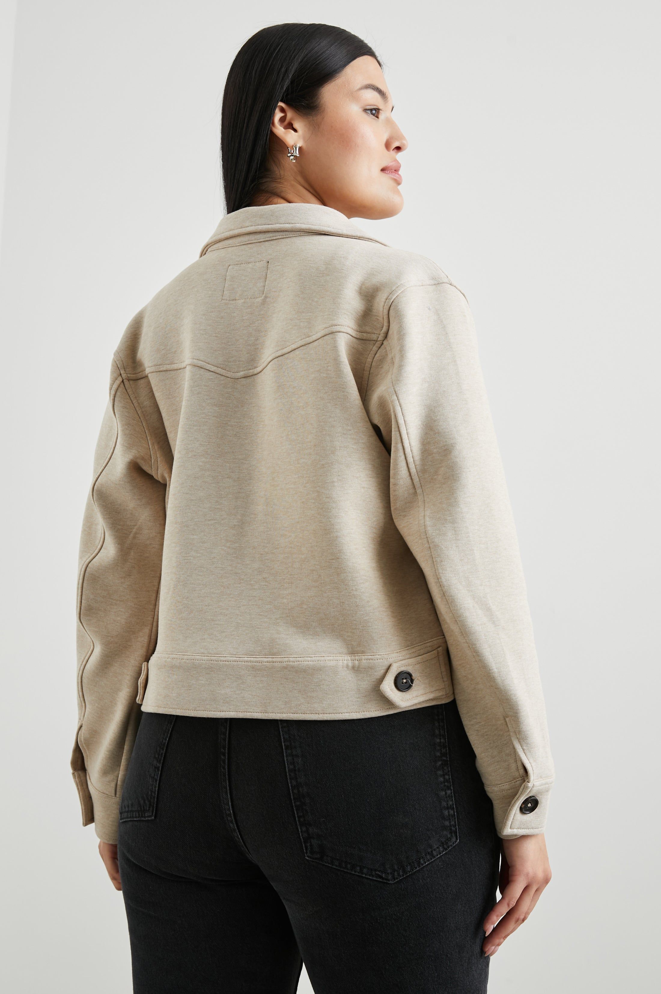 EASTON JACKET - HEATHER OATMEAL sold by Rails product image thumbnail 9