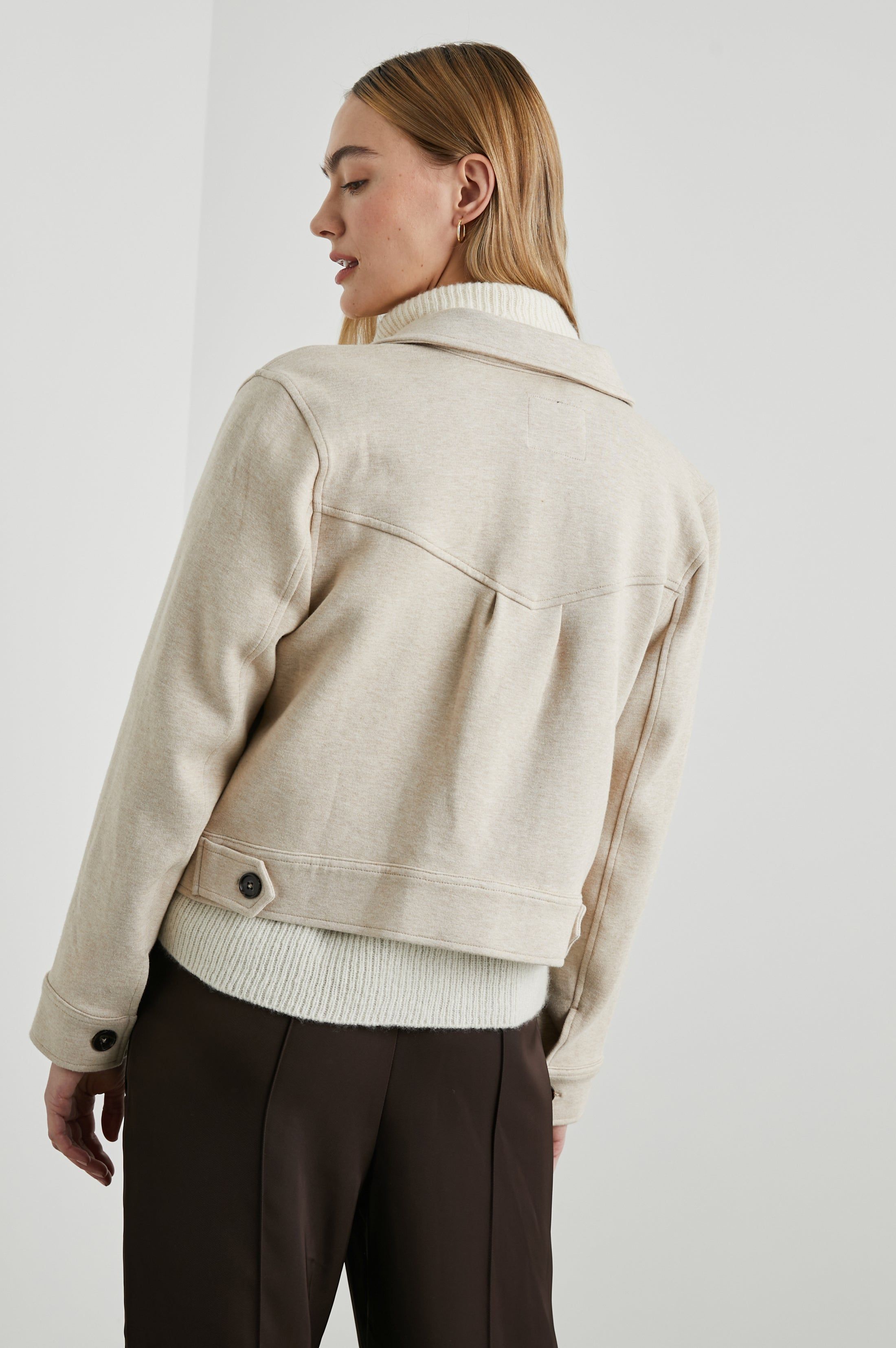 EASTON JACKET - HEATHER OATMEAL sold by Rails product image thumbnail 6