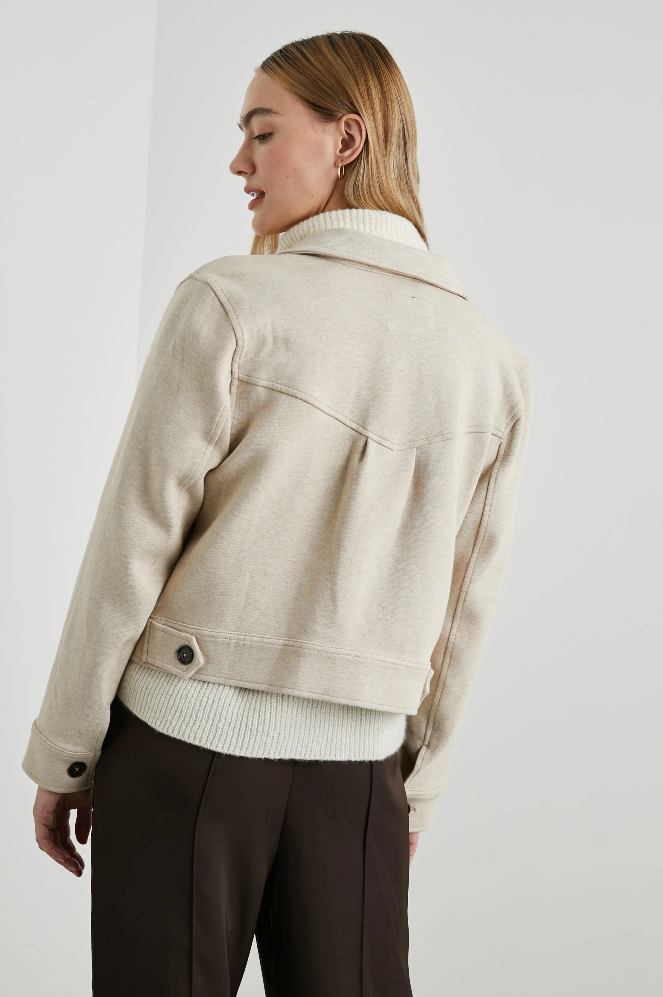 EASTON JACKET - HEATHER OATMEAL sold by Rails product image thumbnail 5