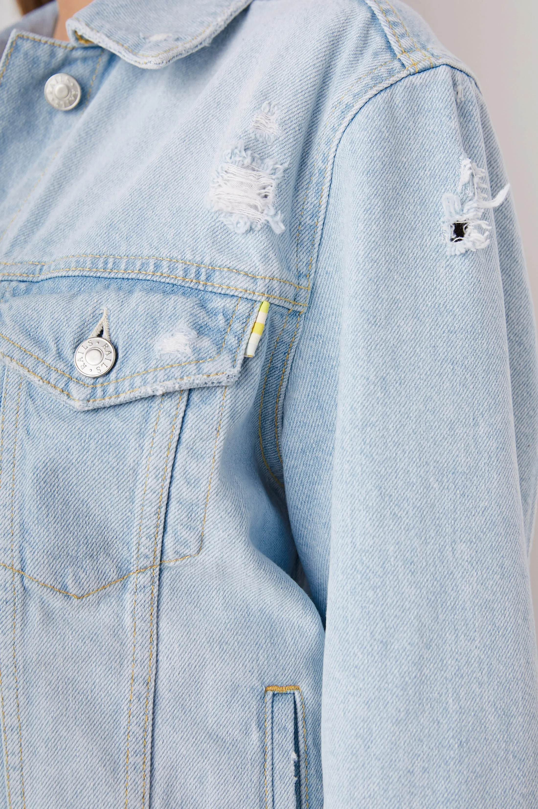 MULHOLLAND JACKET - FADED BLUE DISTRESS sold by Rails product image thumbnail 2