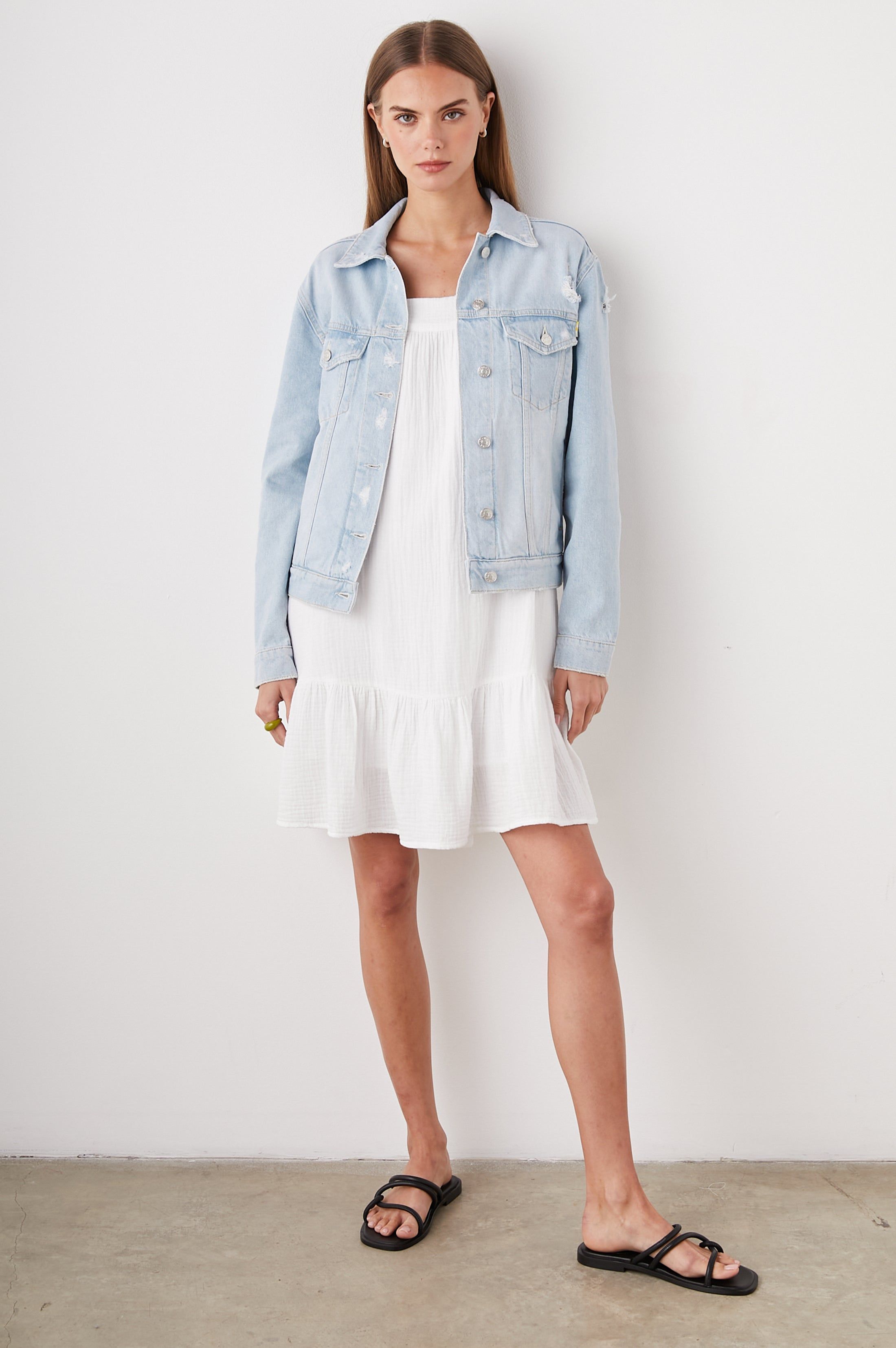 MULHOLLAND JACKET - FADED BLUE DISTRESS sold by Rails product image thumbnail 3