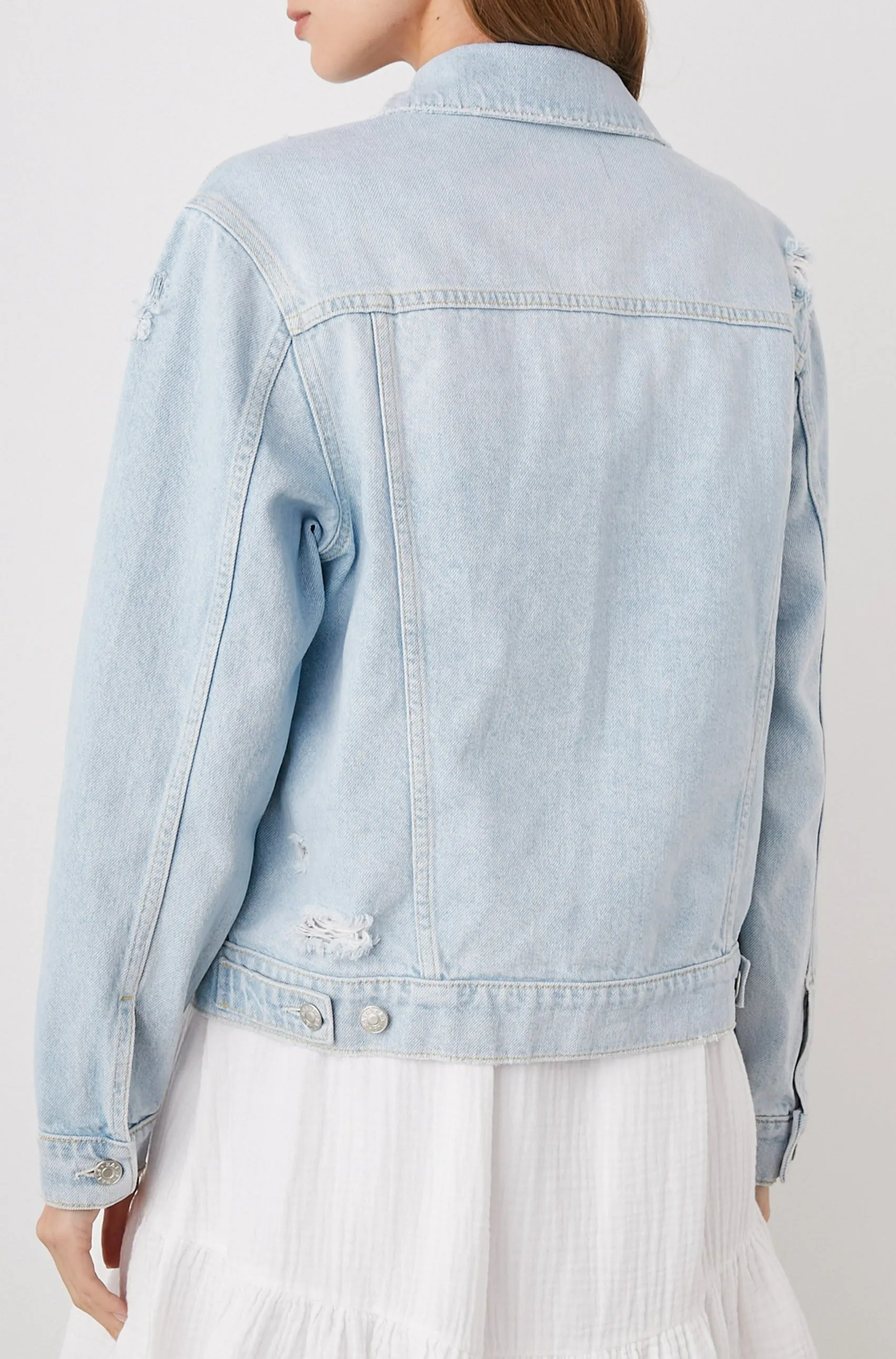 MULHOLLAND JACKET - FADED BLUE DISTRESS sold by Rails product image thumbnail 5