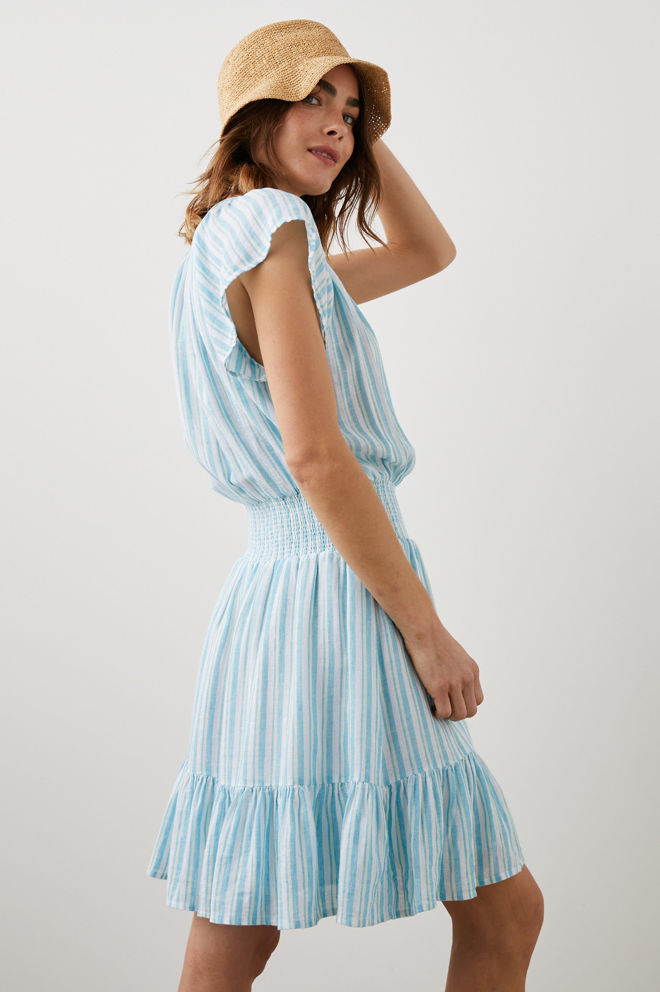 AUGUSTINE DRESS - LAGUNA STRIPE sold by Rails product image thumbnail 5