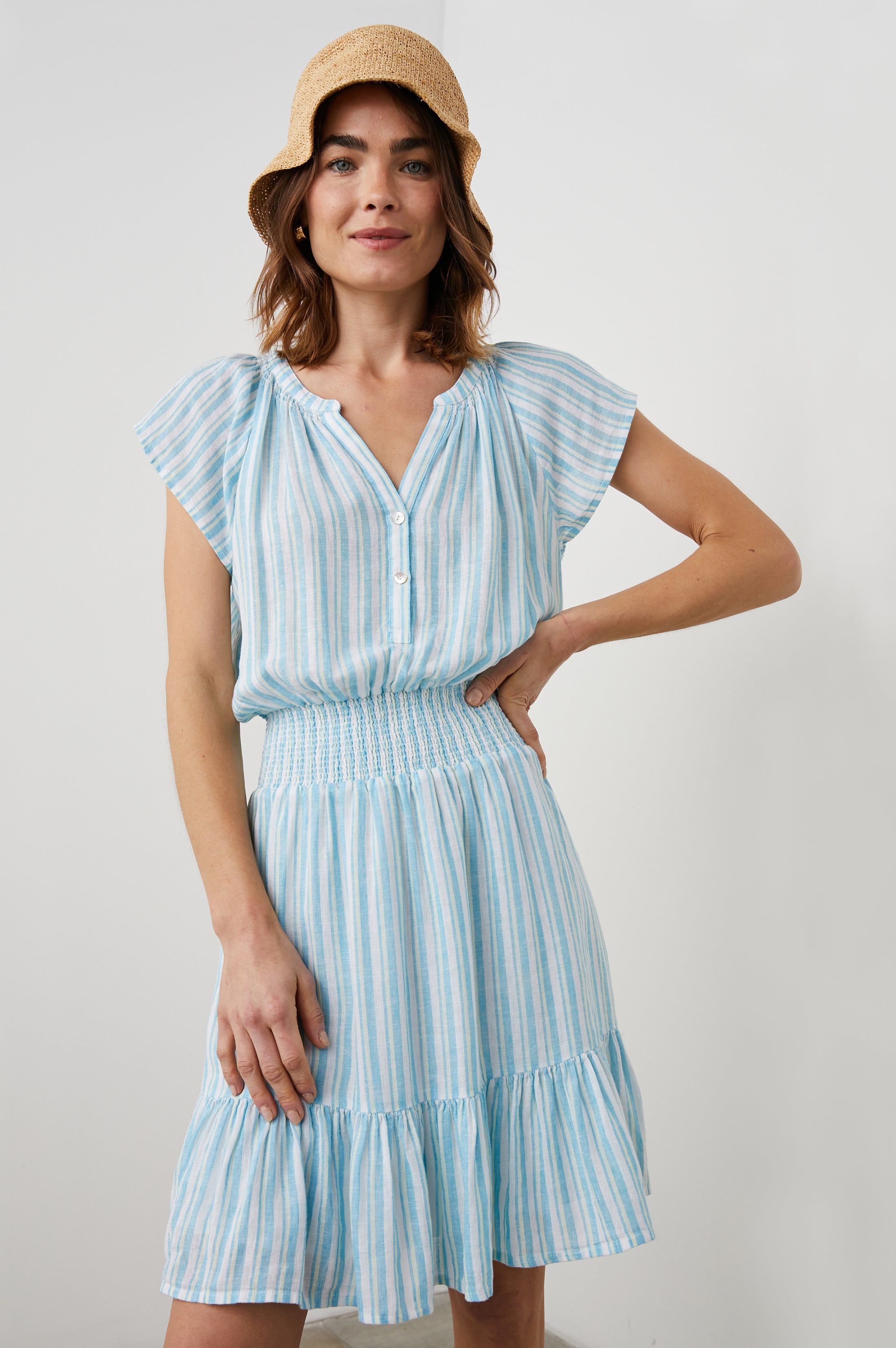 AUGUSTINE DRESS - LAGUNA STRIPE sold by Rails