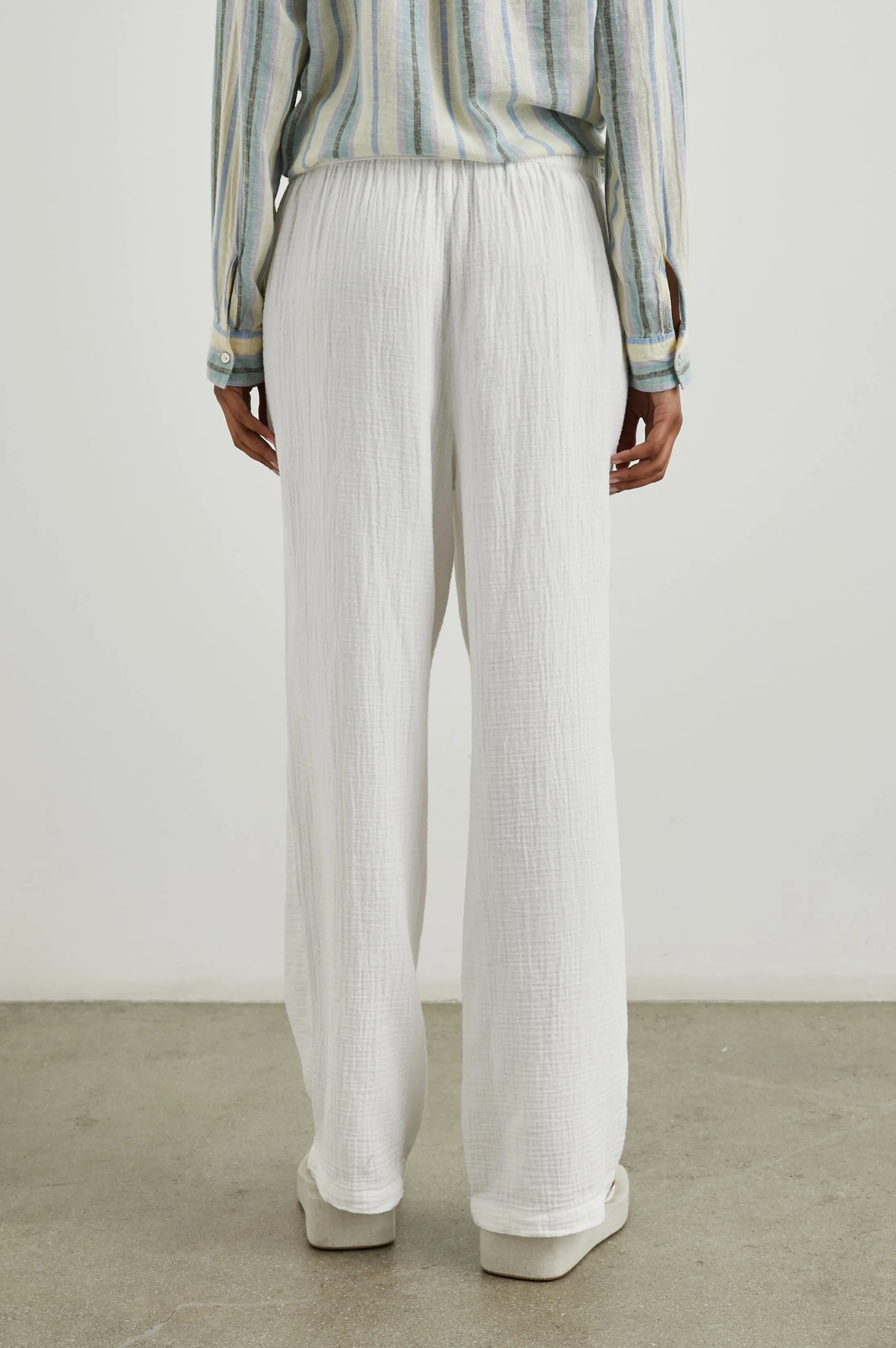 EMMIE PANT - GAUZE WHITE sold by Rails product image thumbnail 2