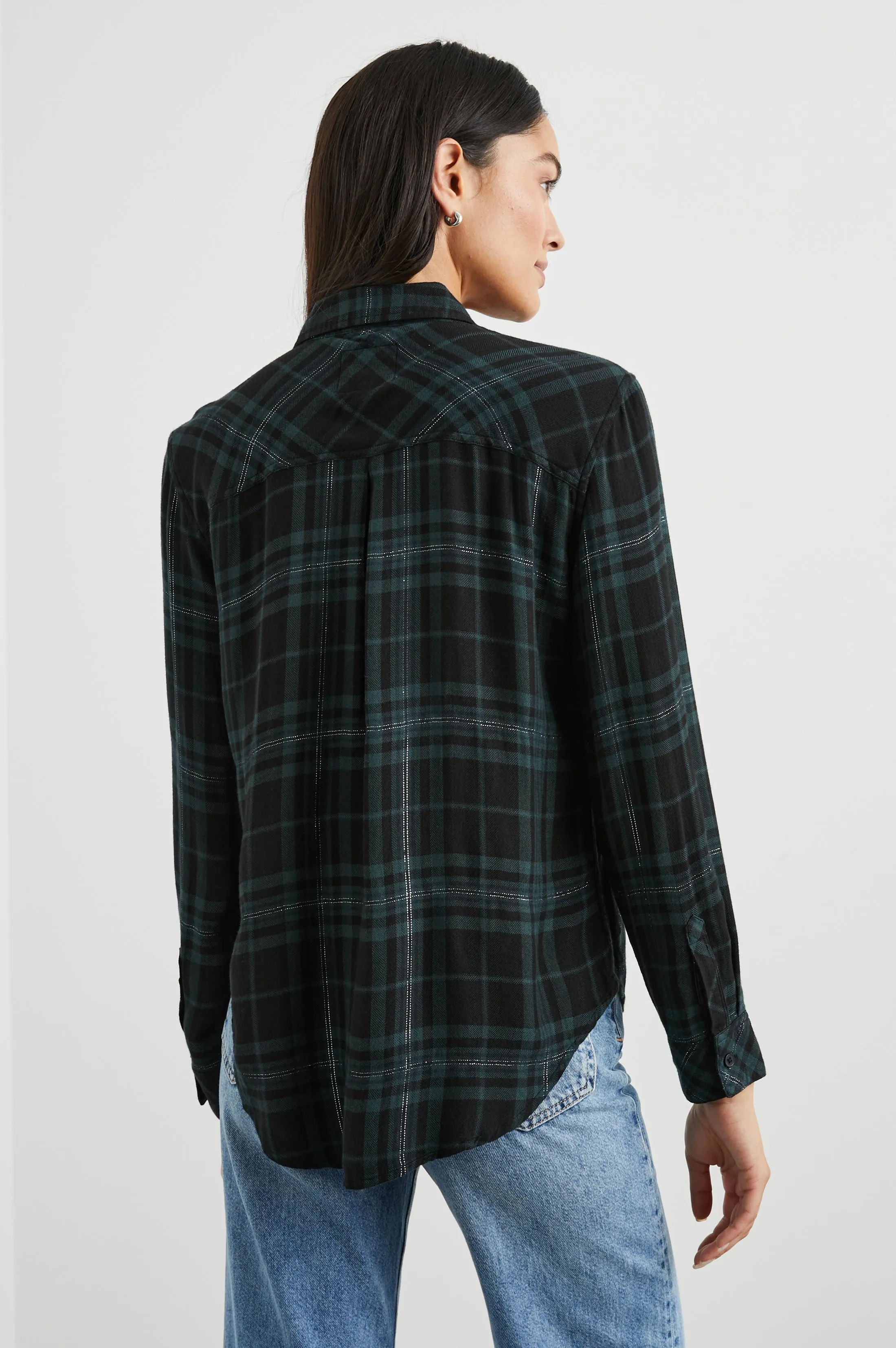 HUNTER SHIRT - FOREST SLATE TINSEL sold by Rails product image thumbnail 5