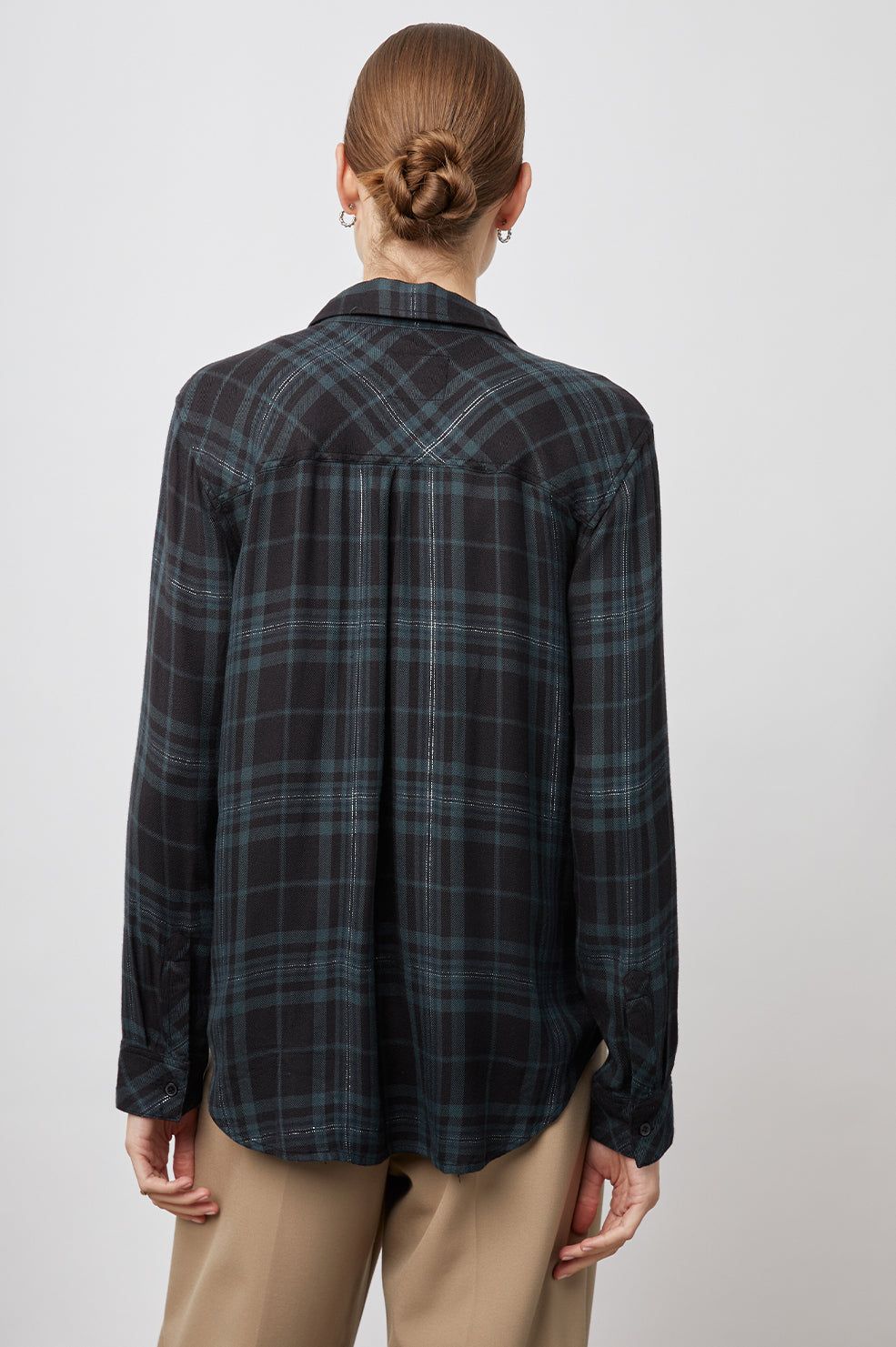 HUNTER SHIRT - FOREST SLATE TINSEL sold by Rails product image thumbnail 5