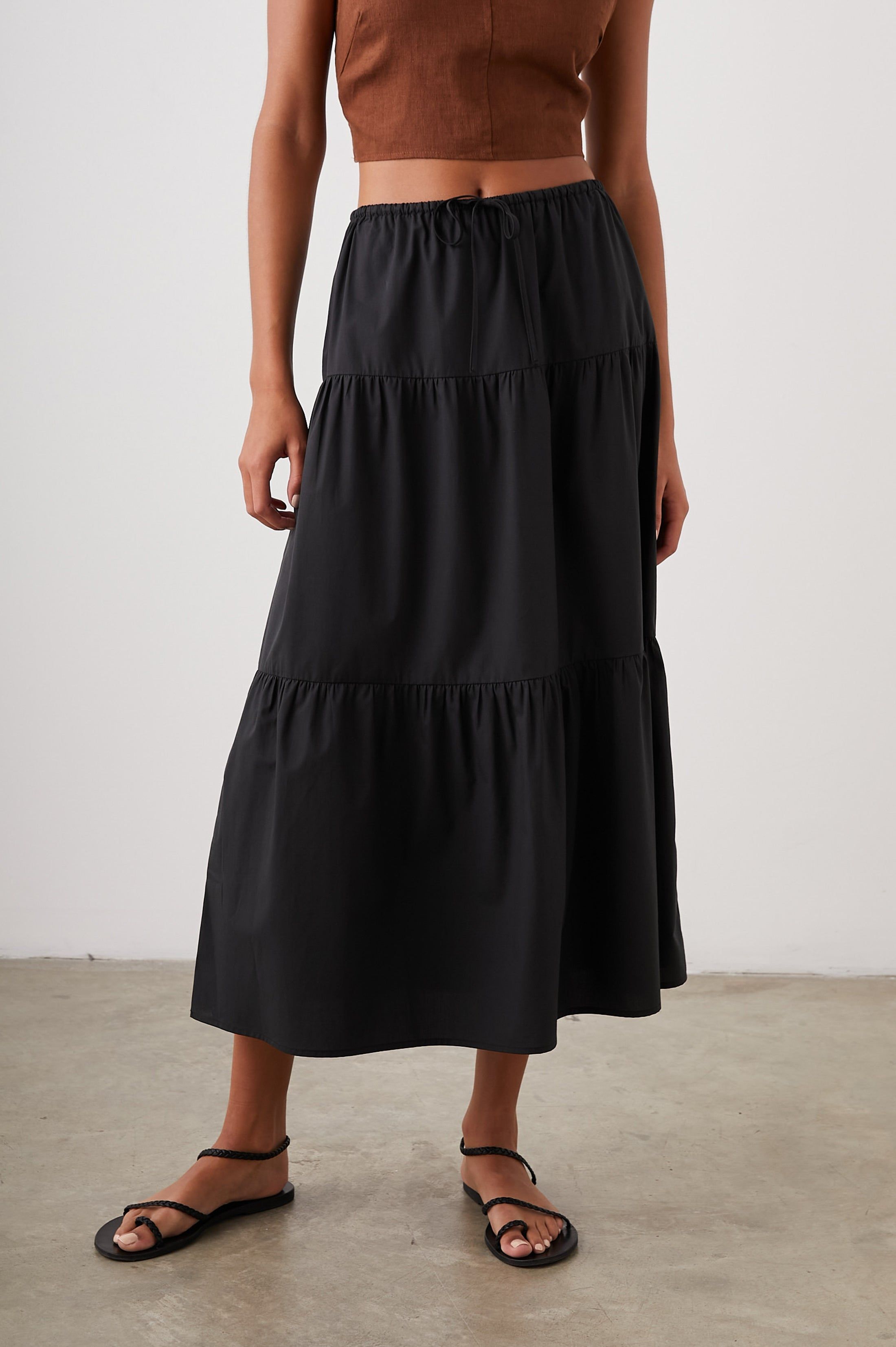 MARY SKIRT - BLACK sold by Rails