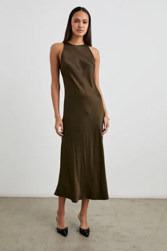 SOLENE DRESS - DARK MOSS sold by Rails