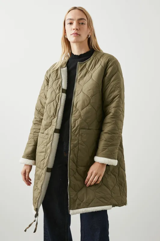 GRANGER JACKET - IVORY OLIVE MIX sold by Rails
