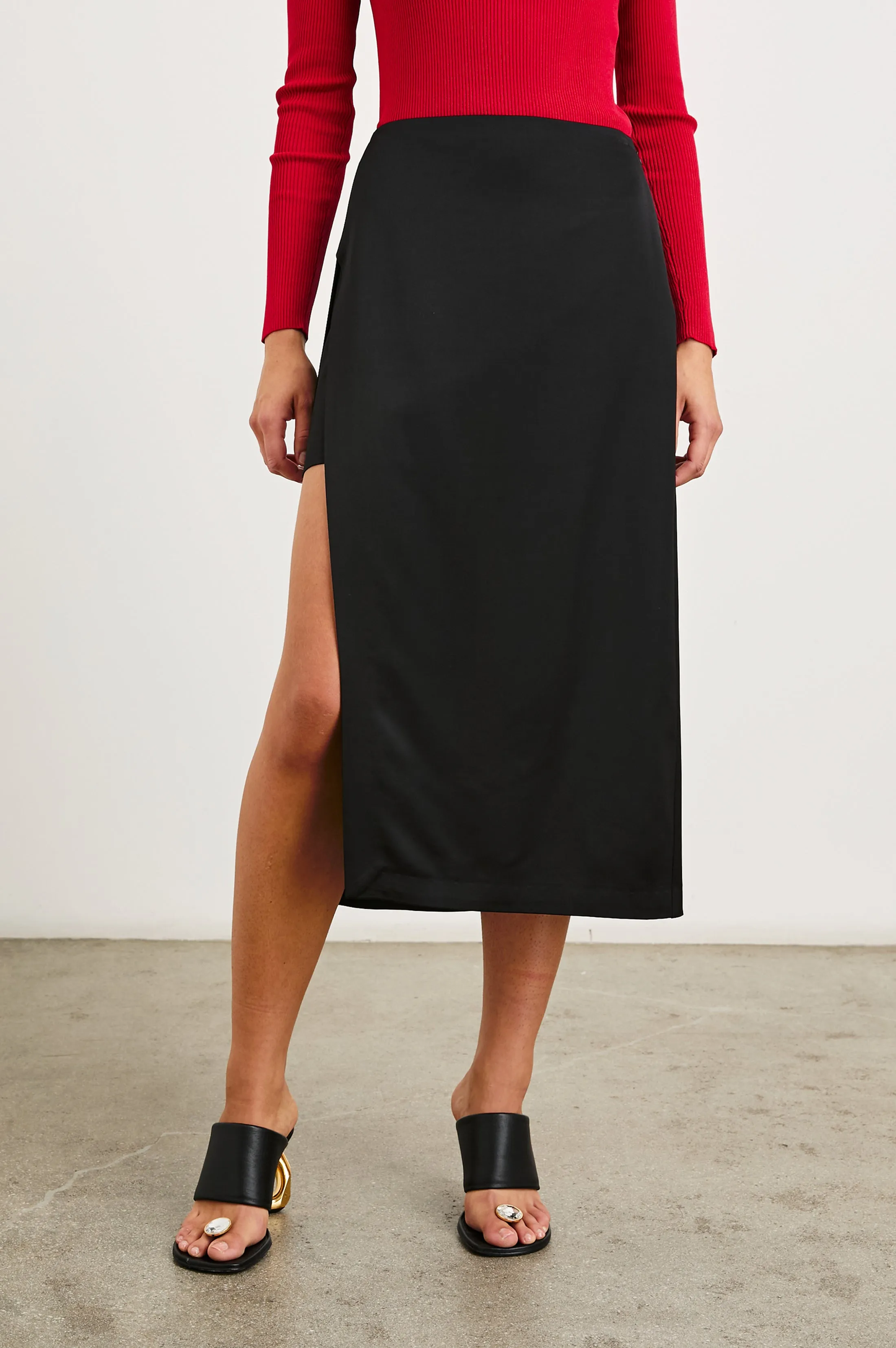 KIRA SKIRT - BLACK sold by Rails product image thumbnail 4