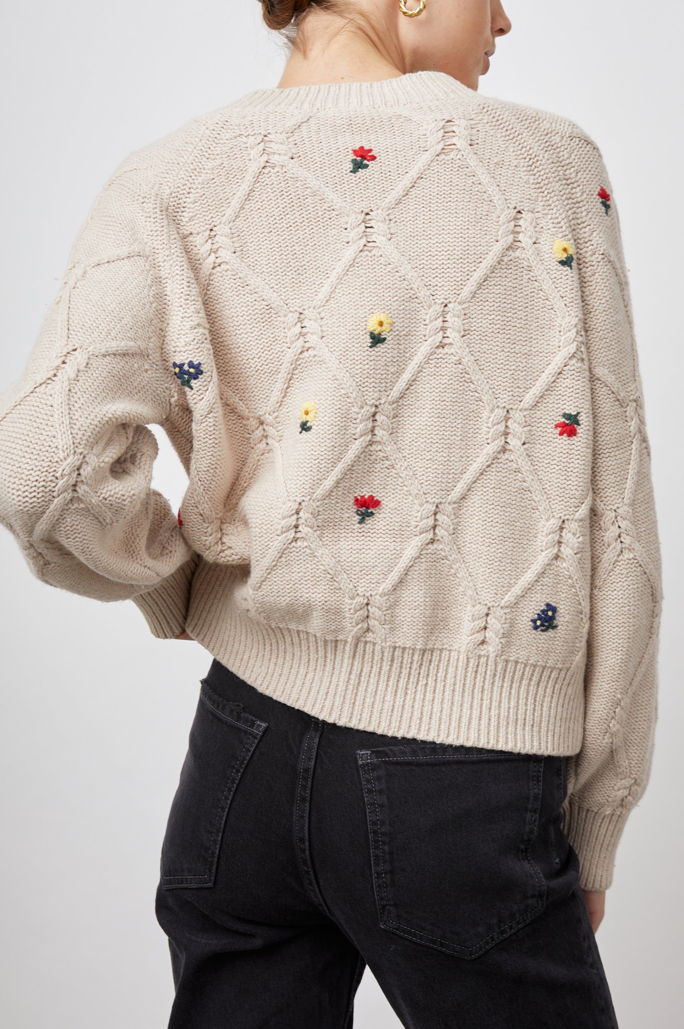 LAURIE CARDIGAN - OATMEAL MELANGE sold by Rails product image thumbnail 4