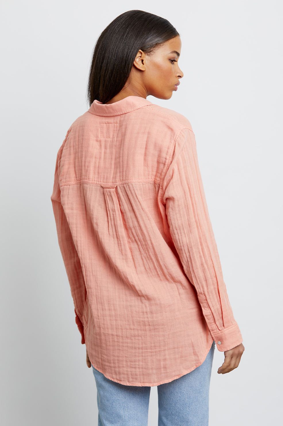 ELLIS SHIRT - PEACH sold by Rails product image thumbnail 4