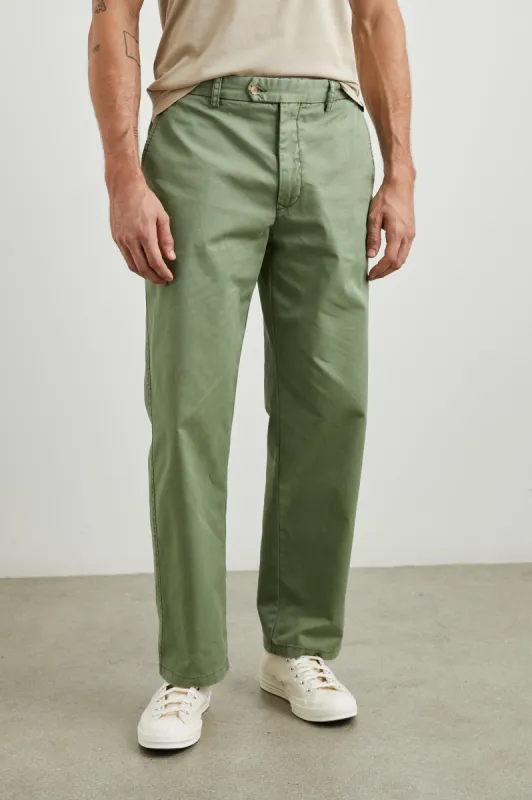 GARRETT PANT - SPRING OLIVE sold by Rails