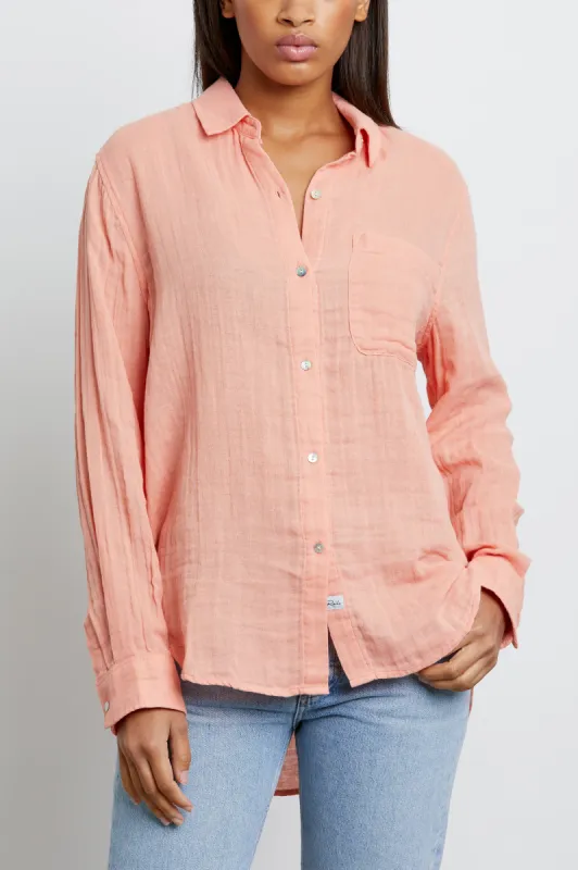 ELLIS SHIRT - PEACH sold by Rails