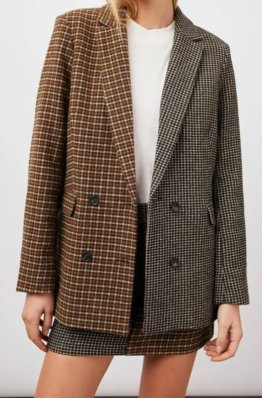 CODY BLAZER - MIXED MINI CHECK sold by Rails