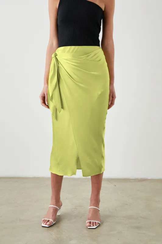 ADRIENNE SKIRT - CHARTREUSE sold by Rails