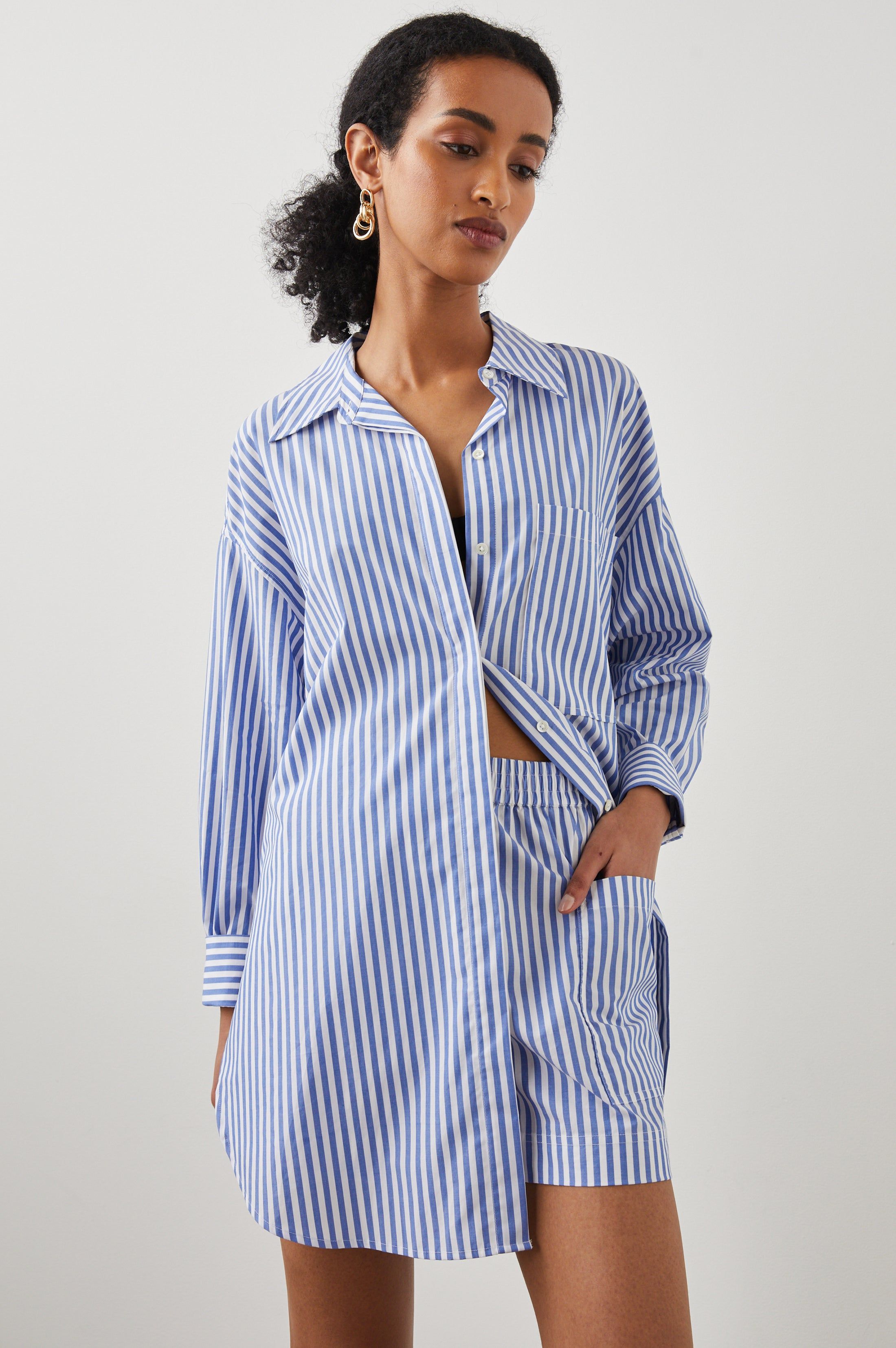 JOEY SHIRT - RIVERA STRIPE sold by Rails product image thumbnail 5