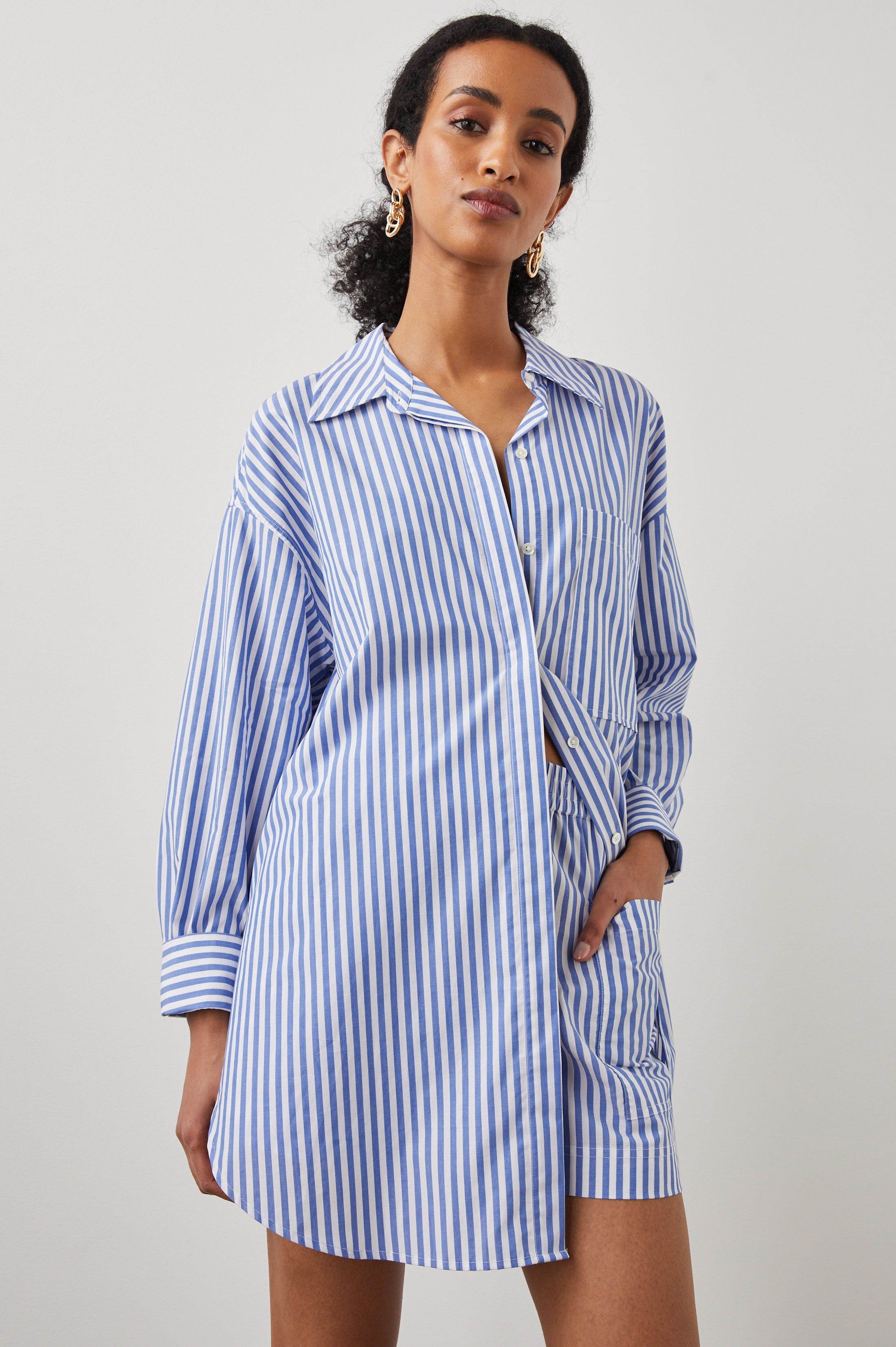 JOEY SHIRT - RIVERA STRIPE sold by Rails