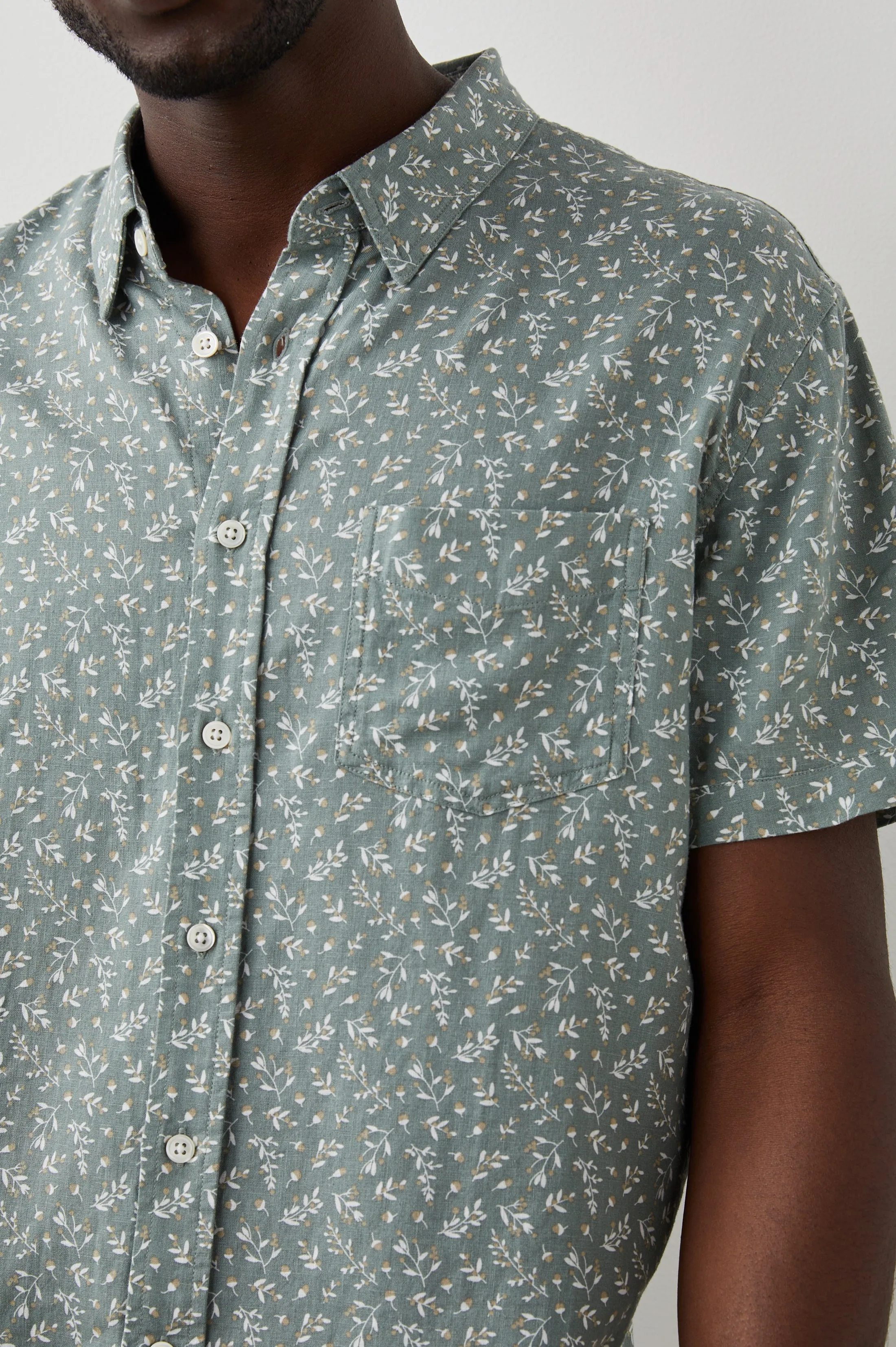 CARSON SHIRT - ACORN FORAGE MINT sold by Rails product image thumbnail 2