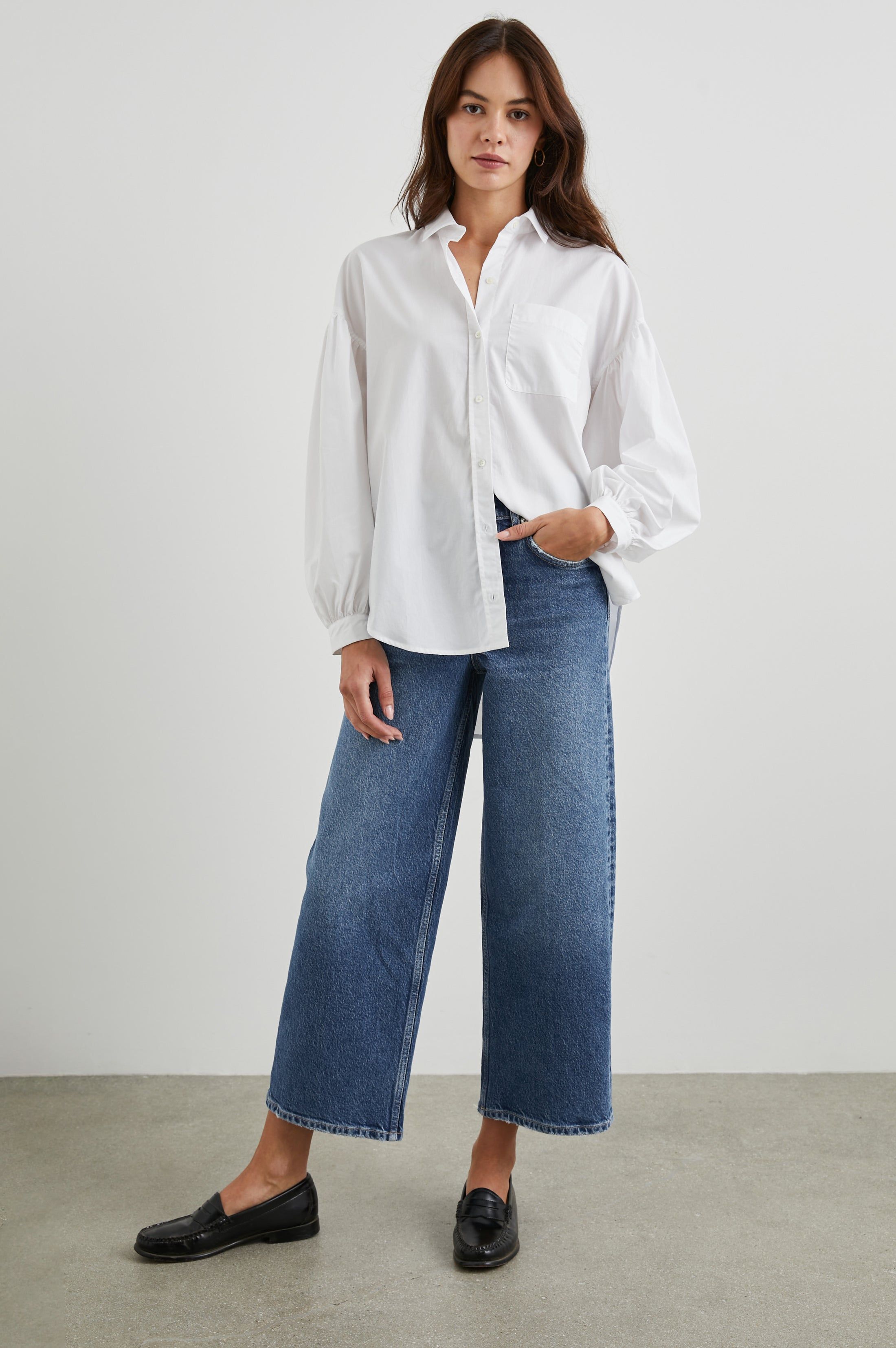 GETTY CROP WIDE LEG - MAZARINE sold by Rails product image thumbnail 3