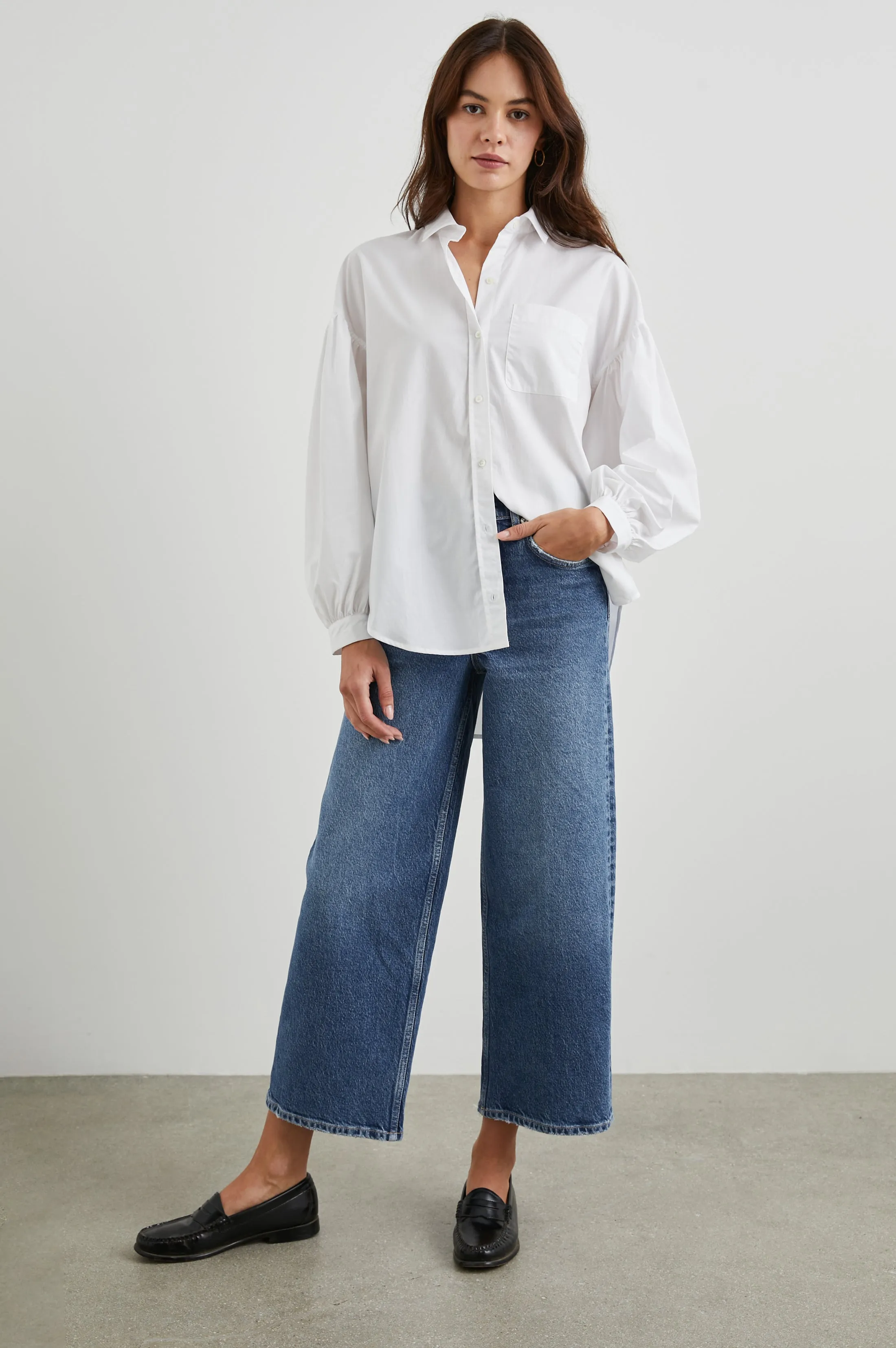 GETTY CROP WIDE LEG - MAZARINE sold by Rails product image thumbnail 3