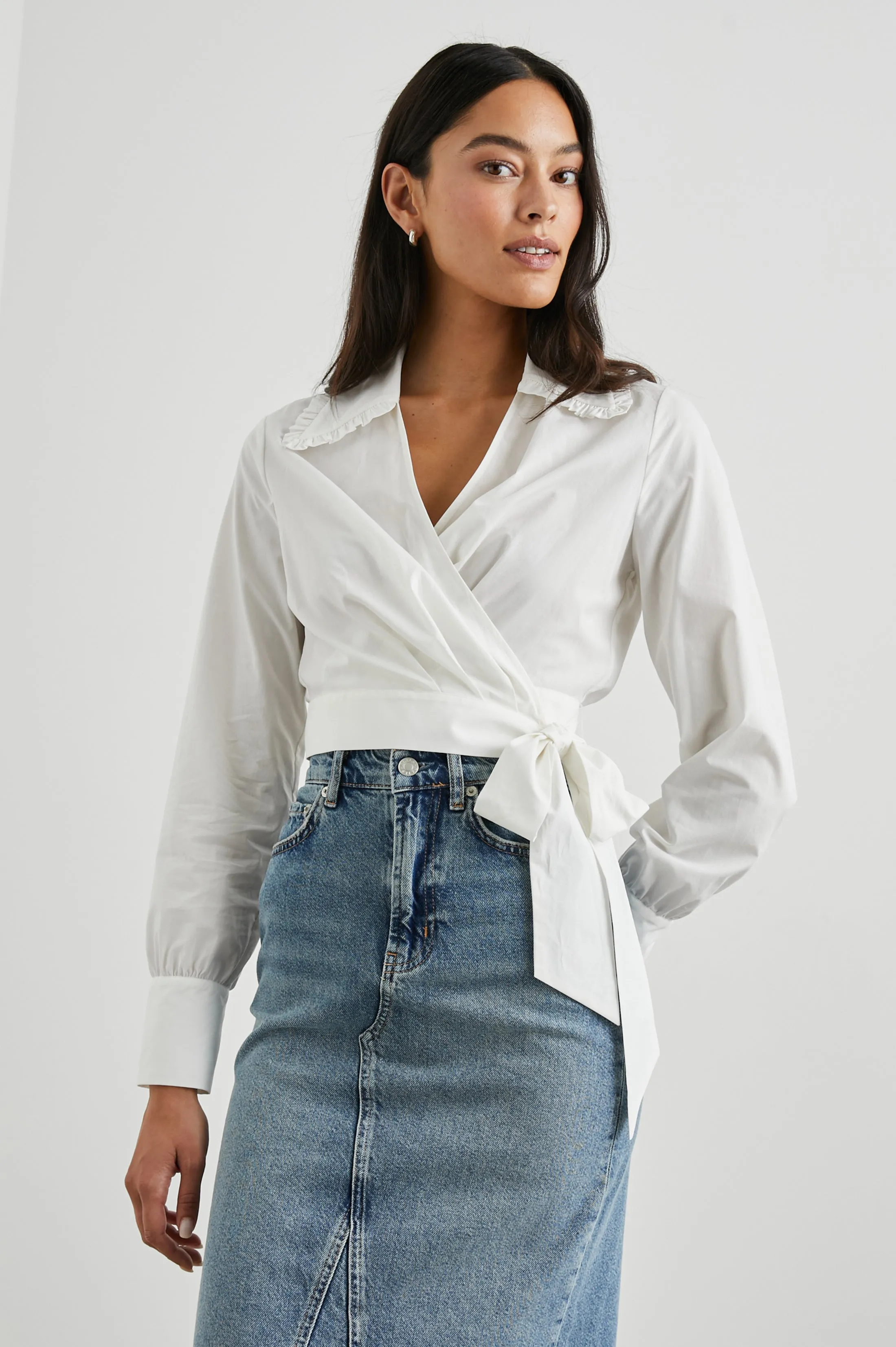 BALI TOP - WHITE sold by Rails