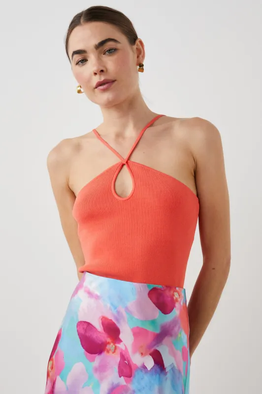 ZADIE TOP - CORAL sold by Rails