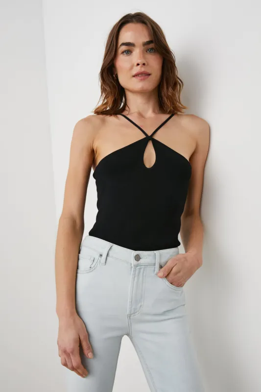 ZADIE TOP - BLACK sold by Rails