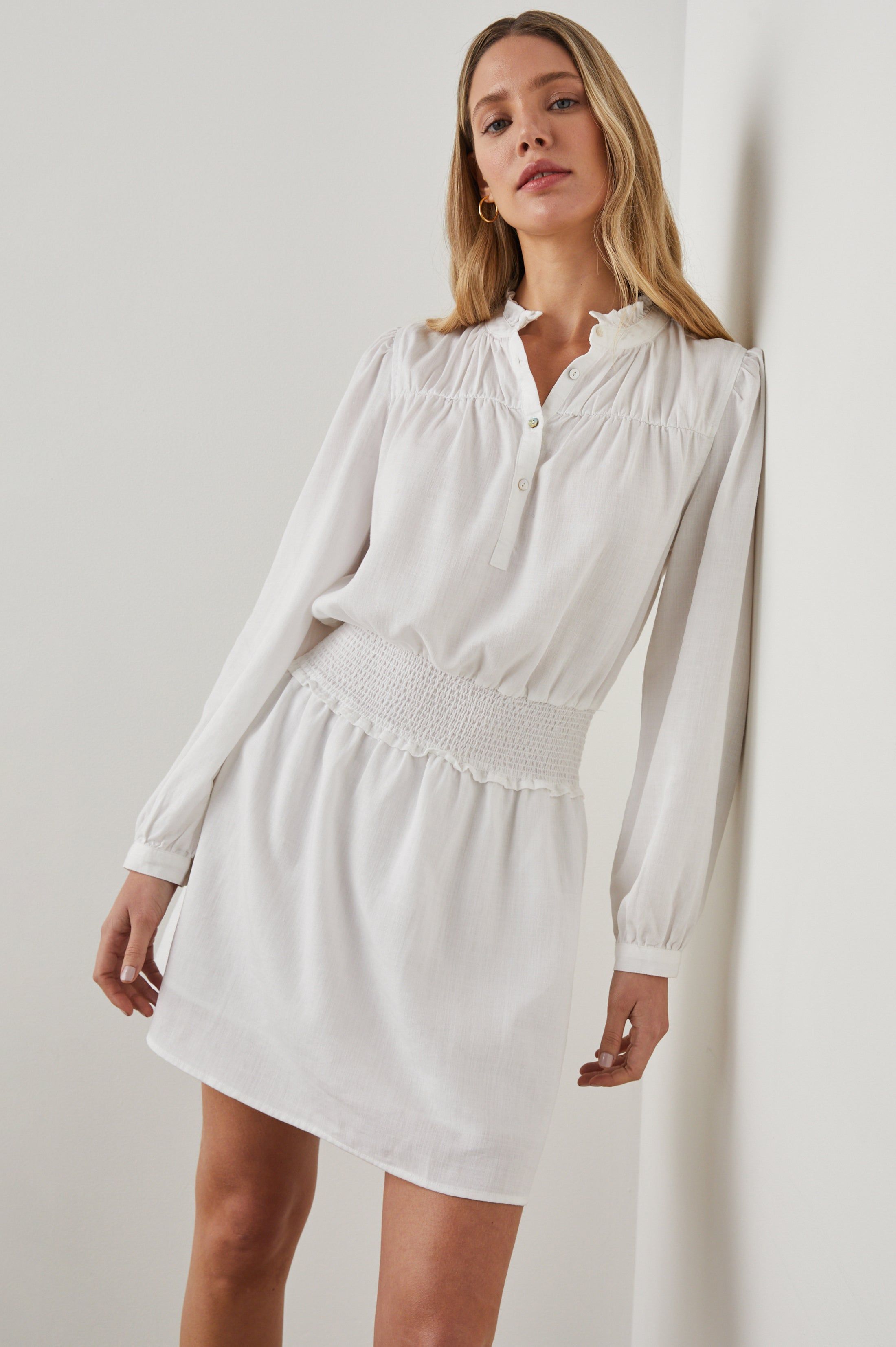 SHAWNA DRESS - WHITE sold by Rails product image thumbnail 3